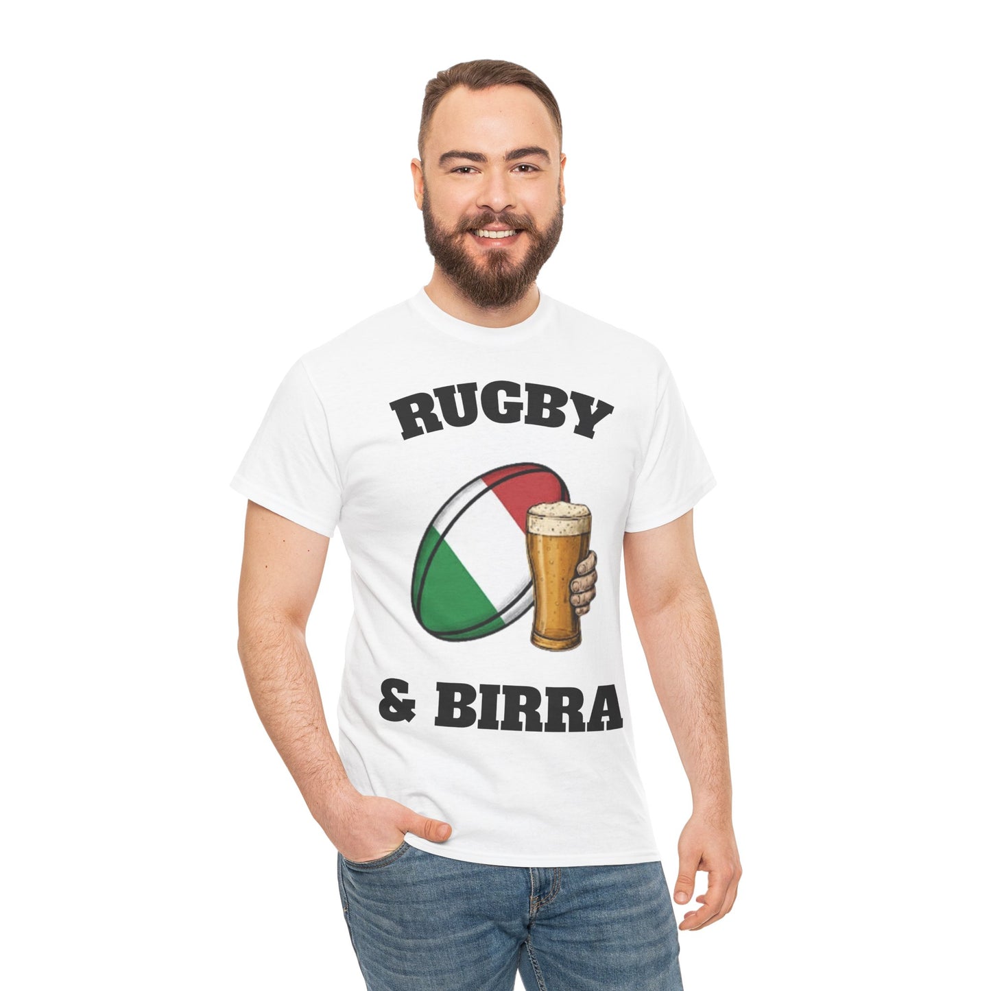Rugby & Birra – T-shirt Tifosi Rugby Italia