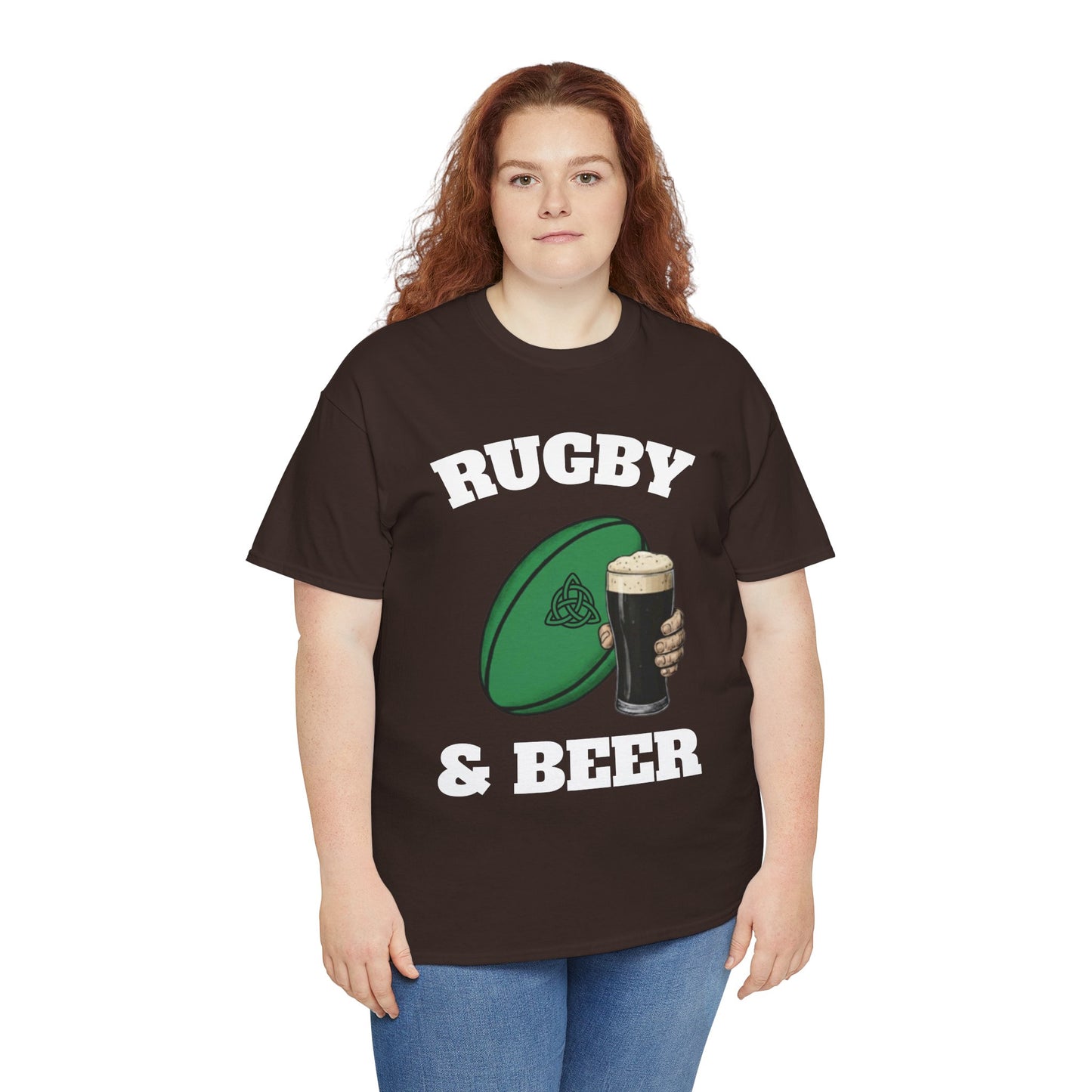 Irish Rugby & Beer T-Shirt – Perfect for Match Days, Gifts & Lads Trips