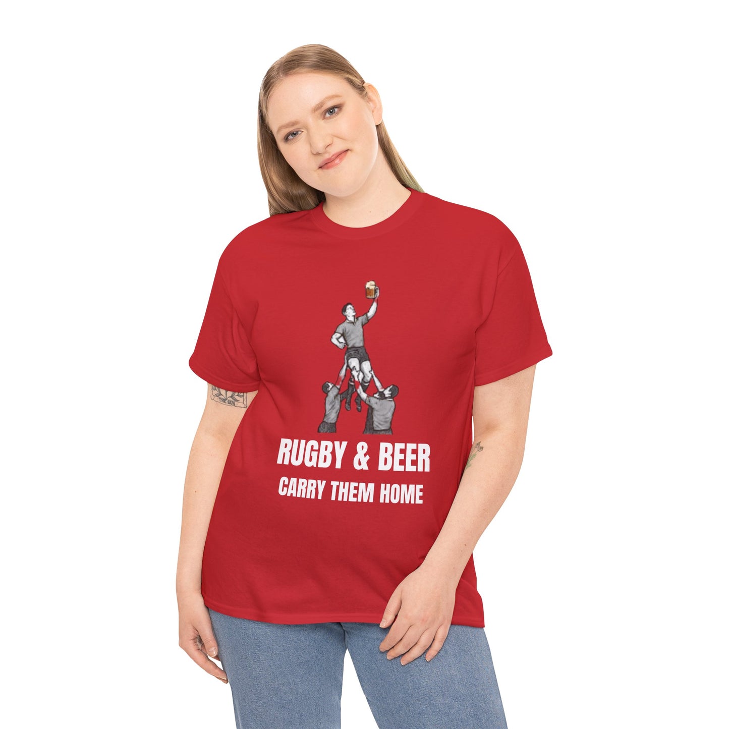 T-shirt de rugby « Ramenez-les à la maison » pour l'Angleterre | T-shirt pour supporter de rugby et de bière