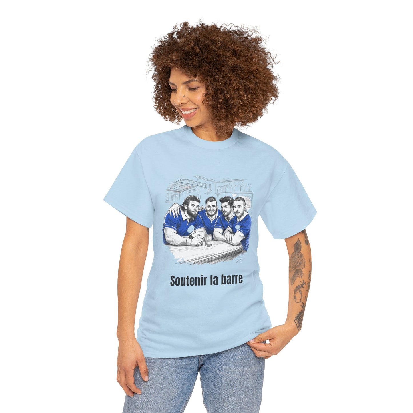 Soutenir la barre – T-shirt humoristique de rugby français pour les fans et cadeaux