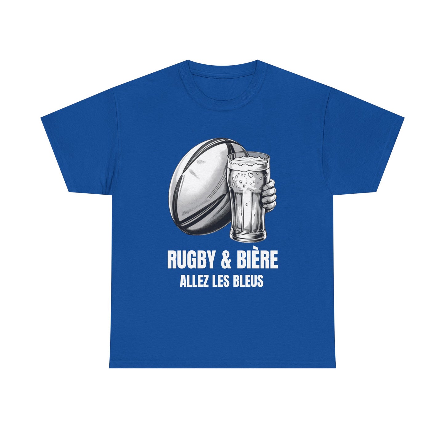 Rugby & Beer “Allez Les Bleus” T-Shirt – France Rugby Fan Matchday Gift