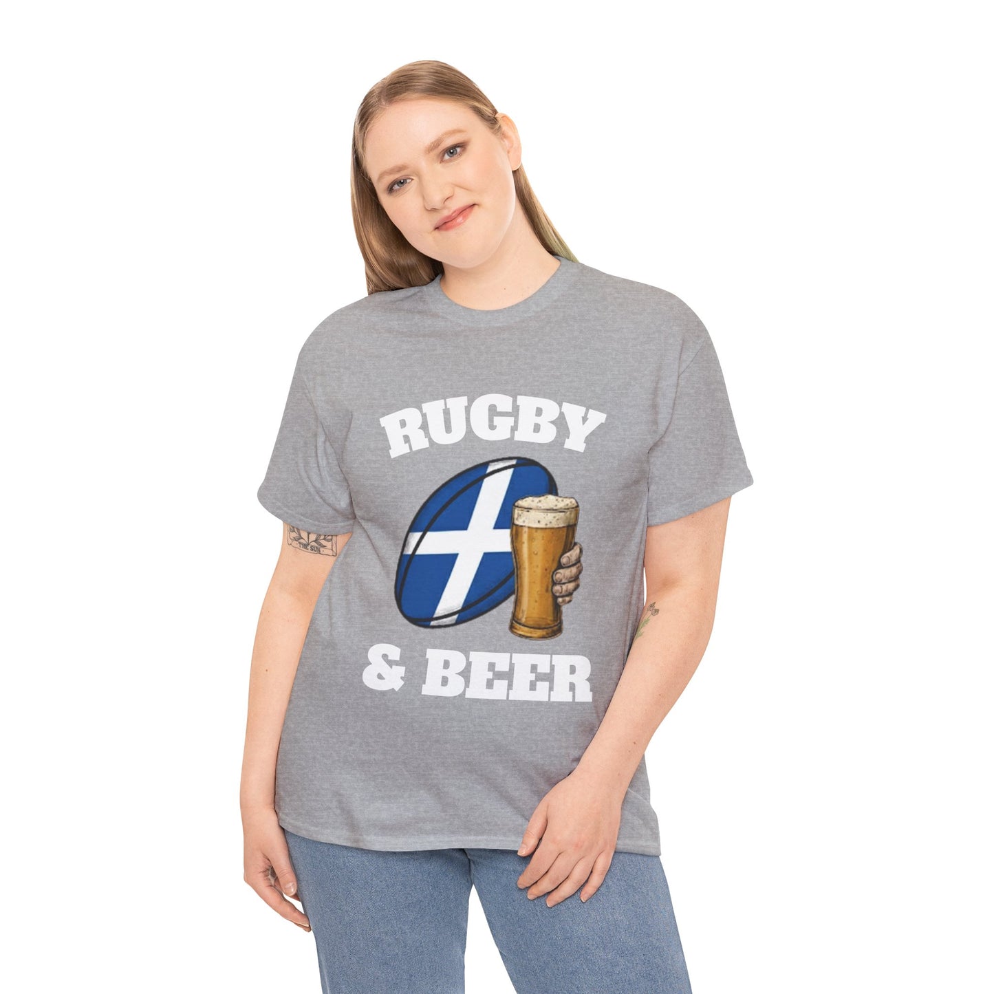 Scotland Rugby & Beer T-Shirt – Perfect for Match Days, Gifts & Lads Trips