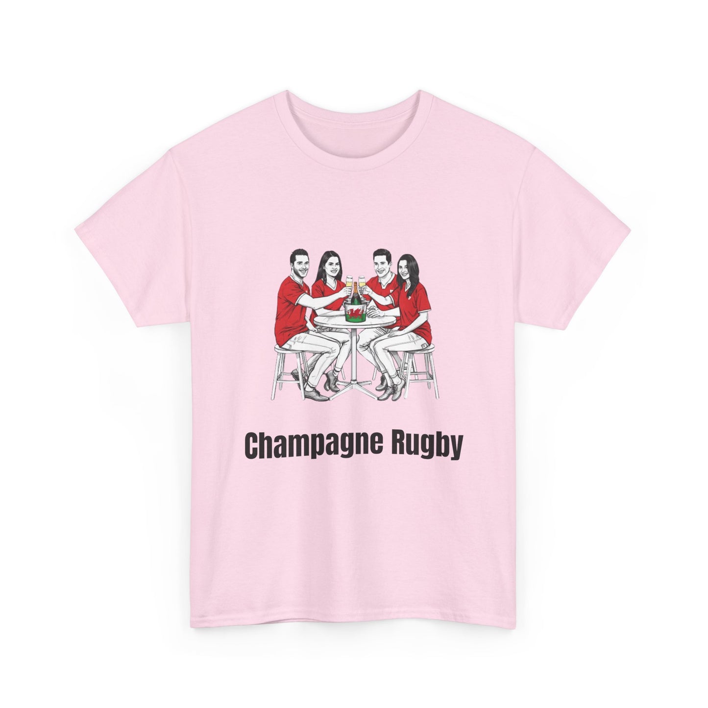 T-shirt de rugby champagne - Cadeau pour les supporters du Pays de Galles du Tournoi des Six Nations
