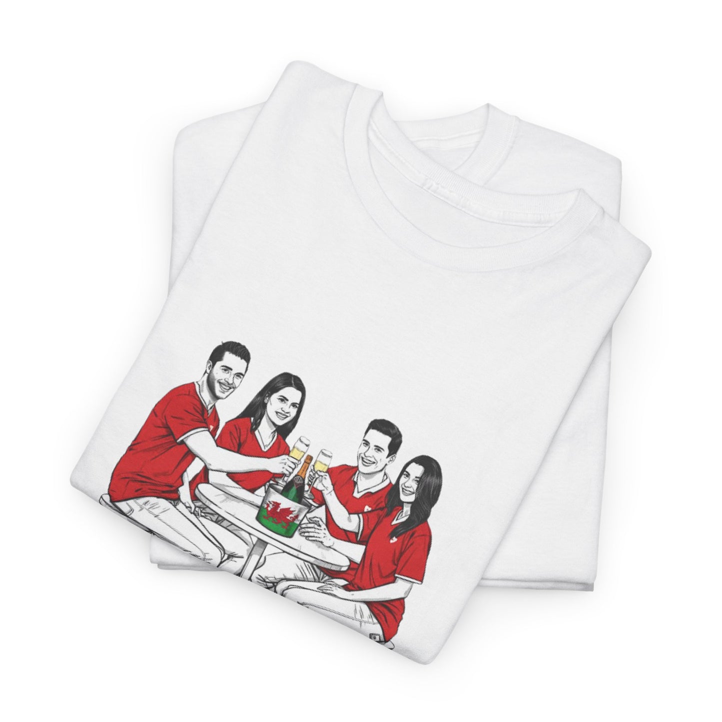 T-shirt de rugby champagne - Cadeau pour les supporters du Pays de Galles du Tournoi des Six Nations