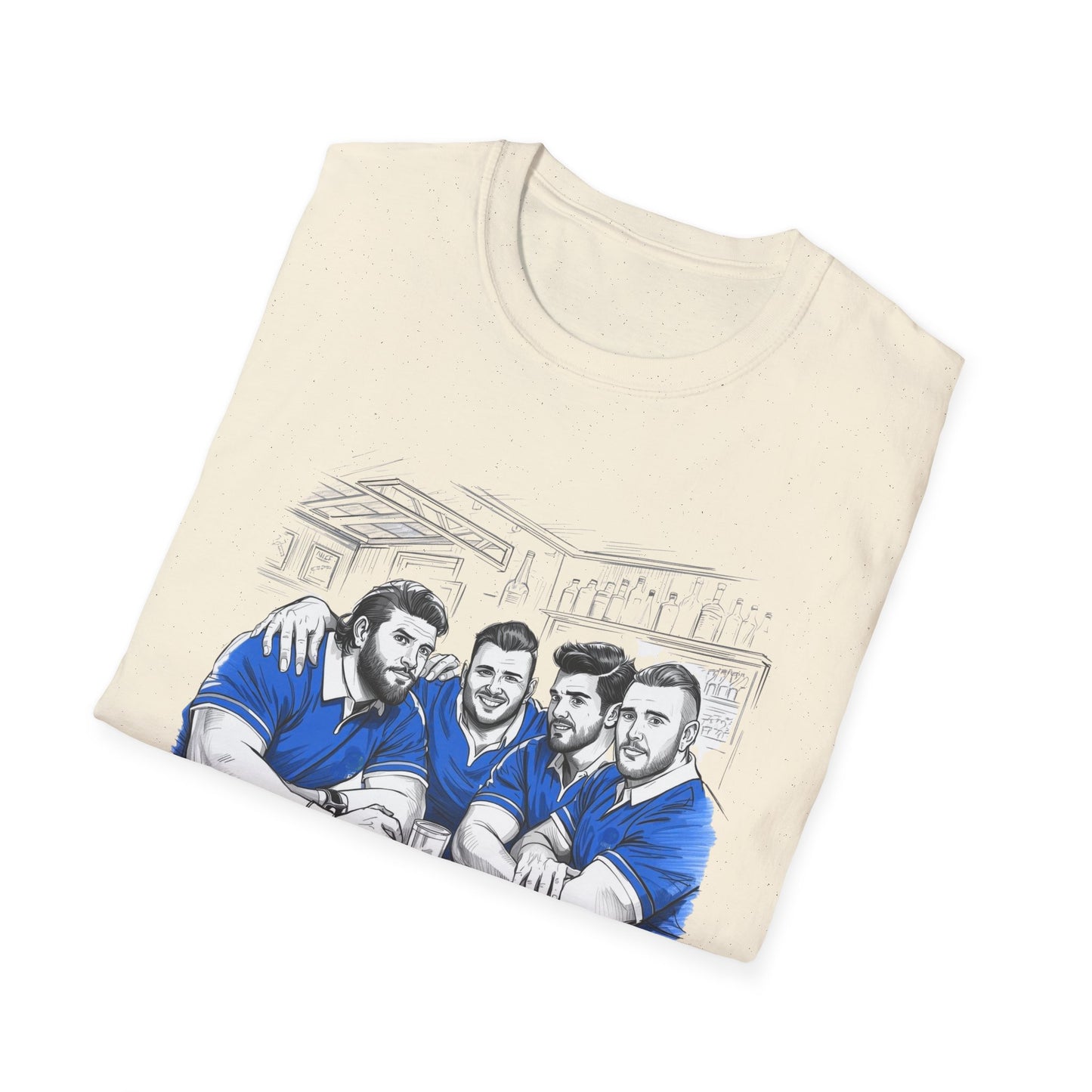 Propping Up The Bar – Funny Italian Rugby T-Shirt for Fans & Gifts