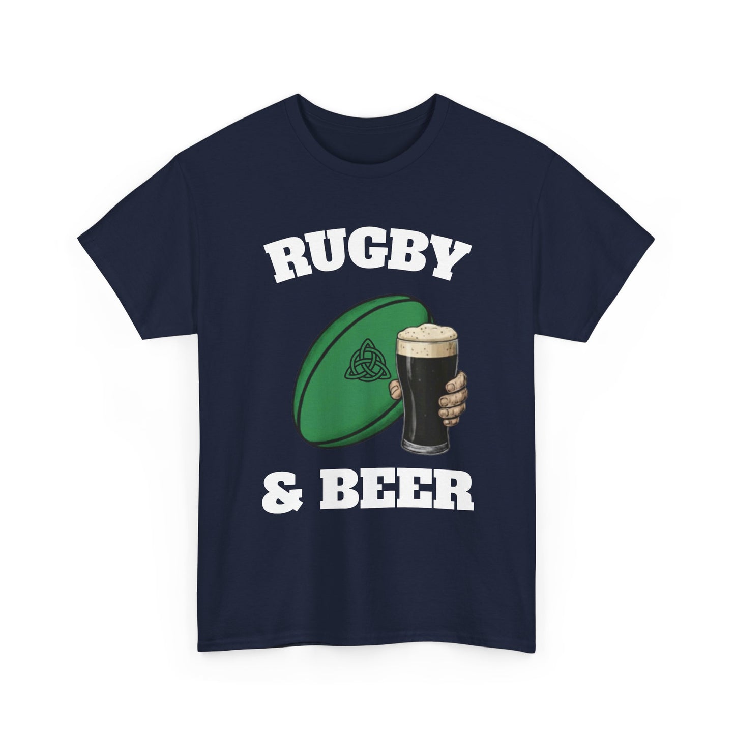 Irish Rugby & Beer T-Shirt – Perfect for Match Days, Gifts & Lads Trips