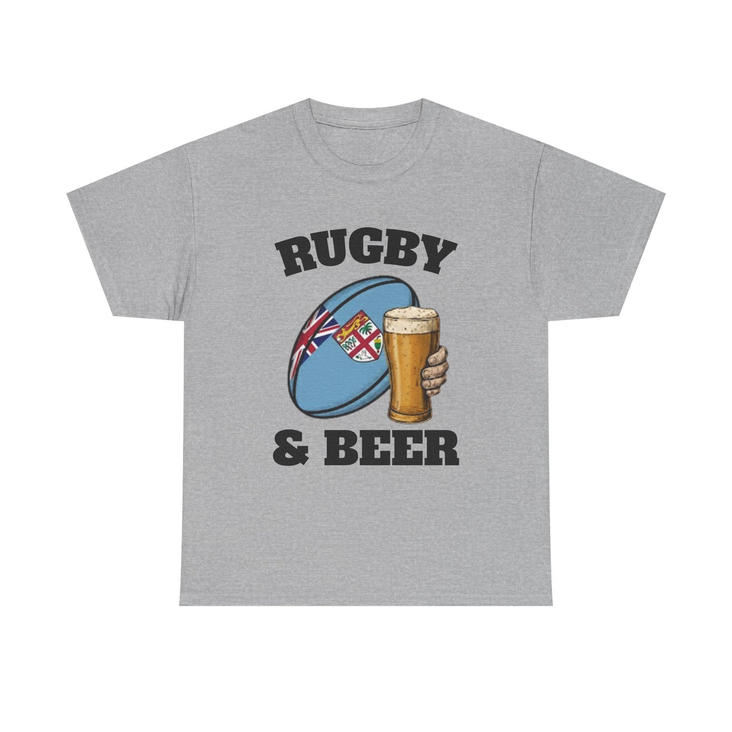 Rugby & Beer Fiji T-Shirt – Flying Fijians Rugby Fan Tee