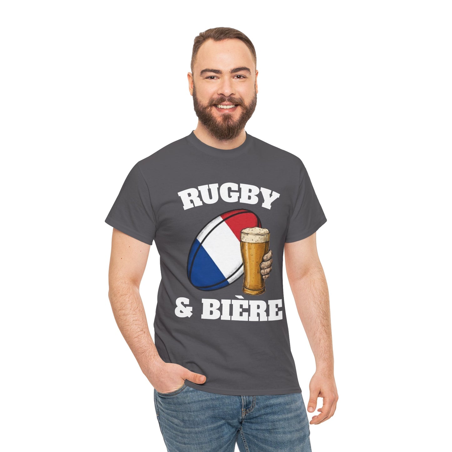 Rugby & Bière – T-shirt Supporter Rugby Français