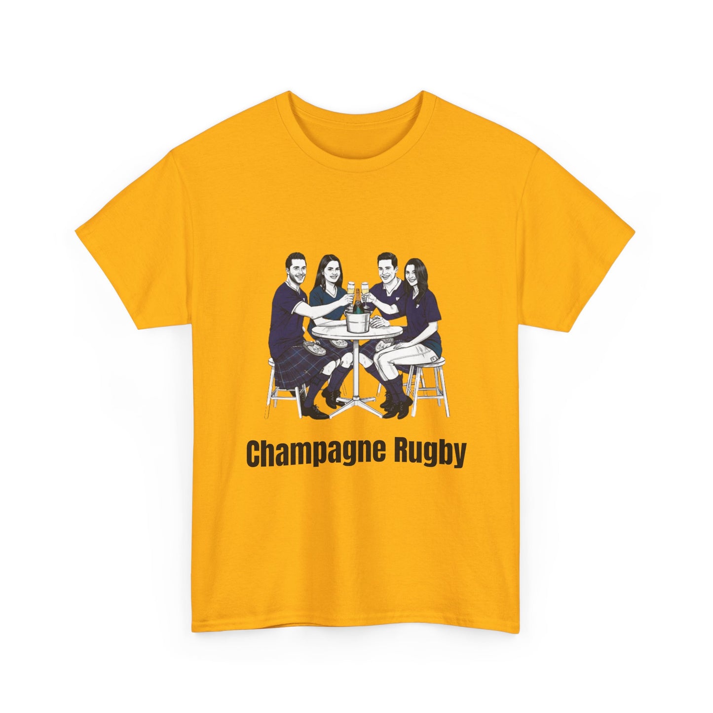Champagne Rugby T-Shirt – Six Nations Scotland Fan Gift