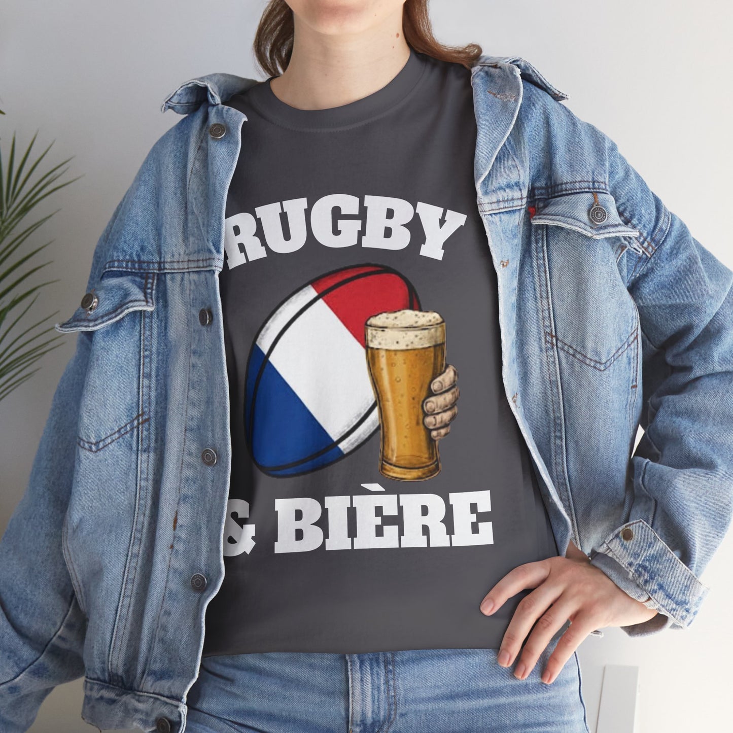 Rugby & Bière – T-shirt Supporter Rugby Français