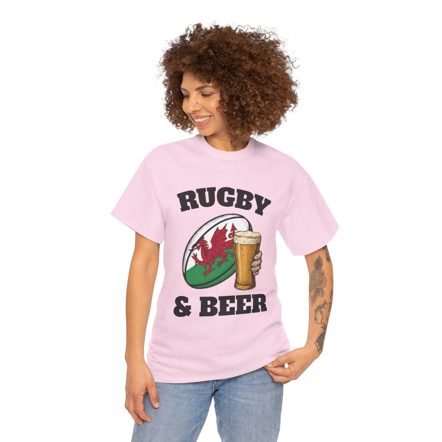 Wales Rugby & Beer T-Shirt – Perfect for Match Days, Gifts & Lads Trips
