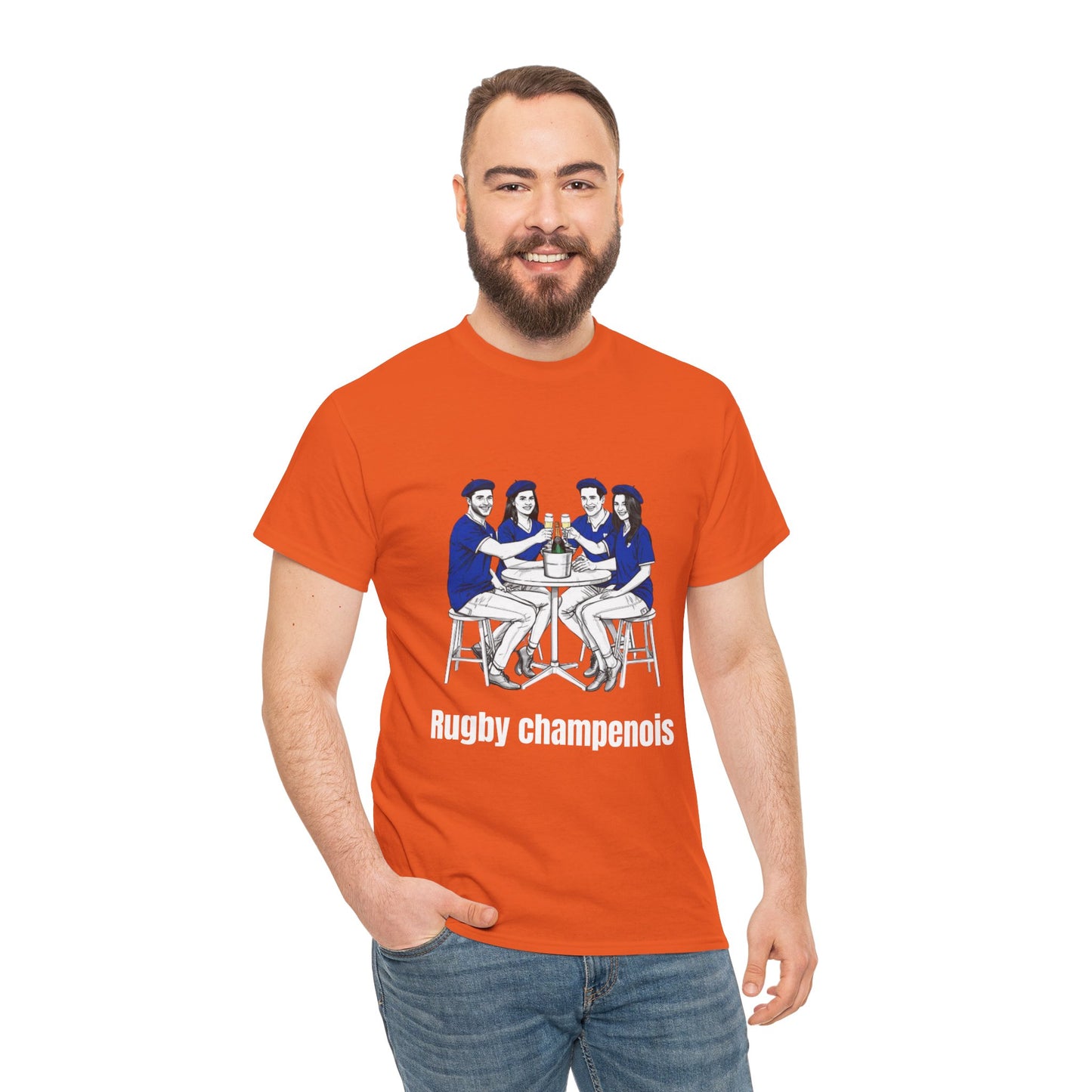 Champagne Rugby T-shirt - French Rubgy Fan Gift