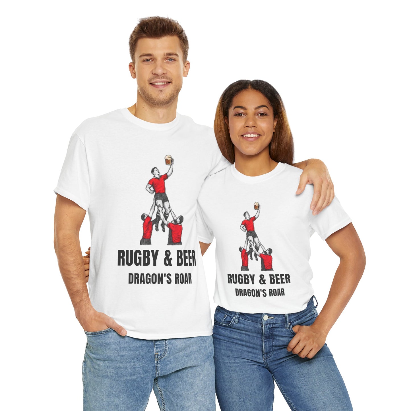 Dragon’s Roar Wales Rugby T-Shirt | Rugby & Beer Fan Tee