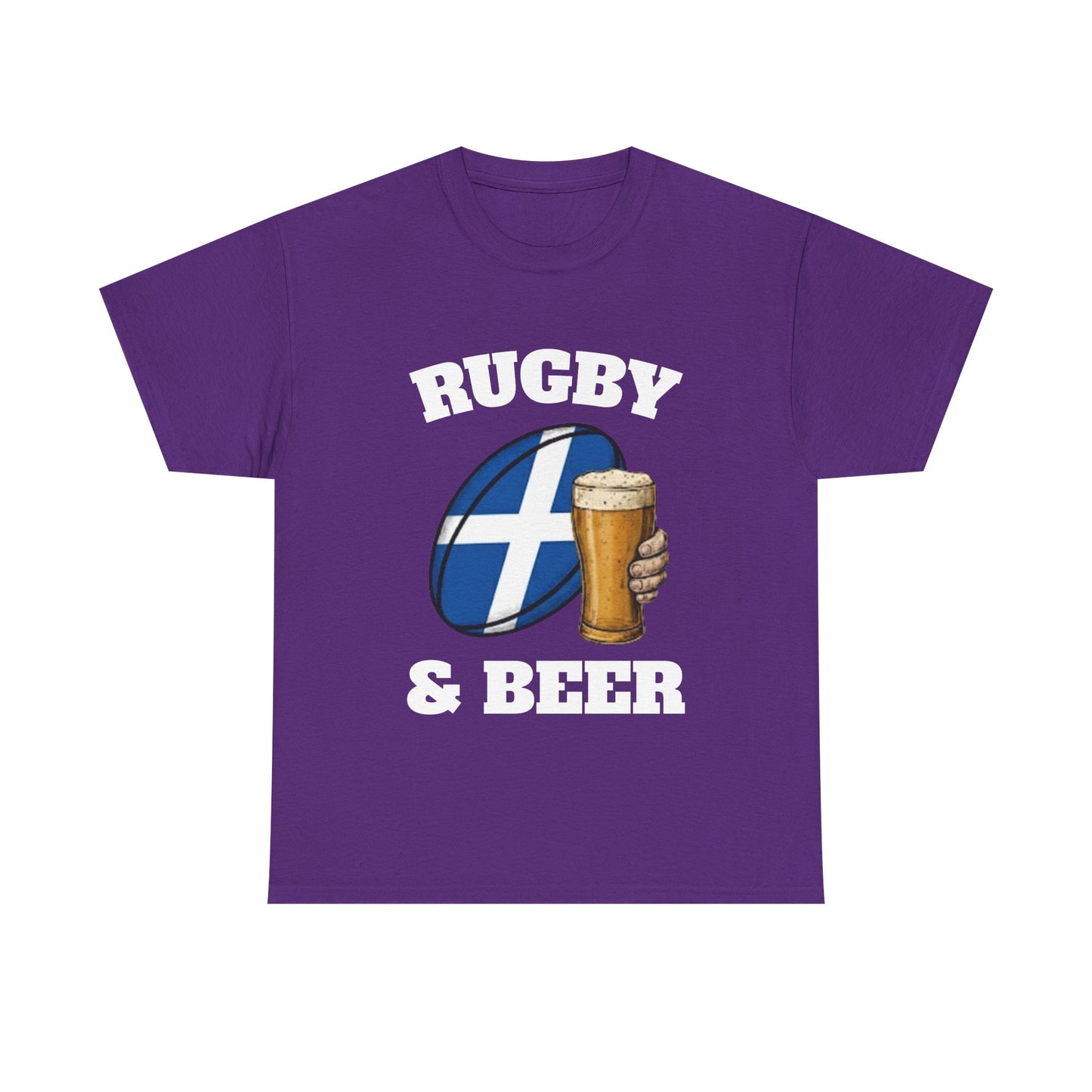 Scotland Rugby & Beer T-Shirt – Perfect for Match Days, Gifts & Lads Trips