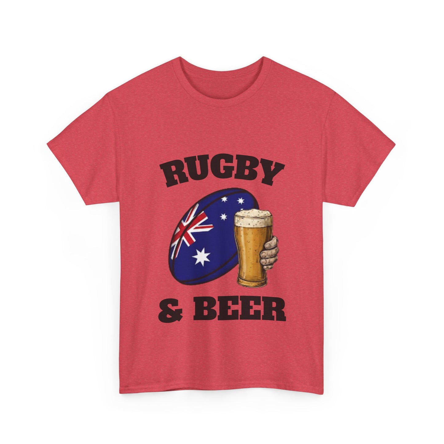 T-shirt Rugby & Beer Australia – T-shirt pour les fans de rugby des Wallabies
