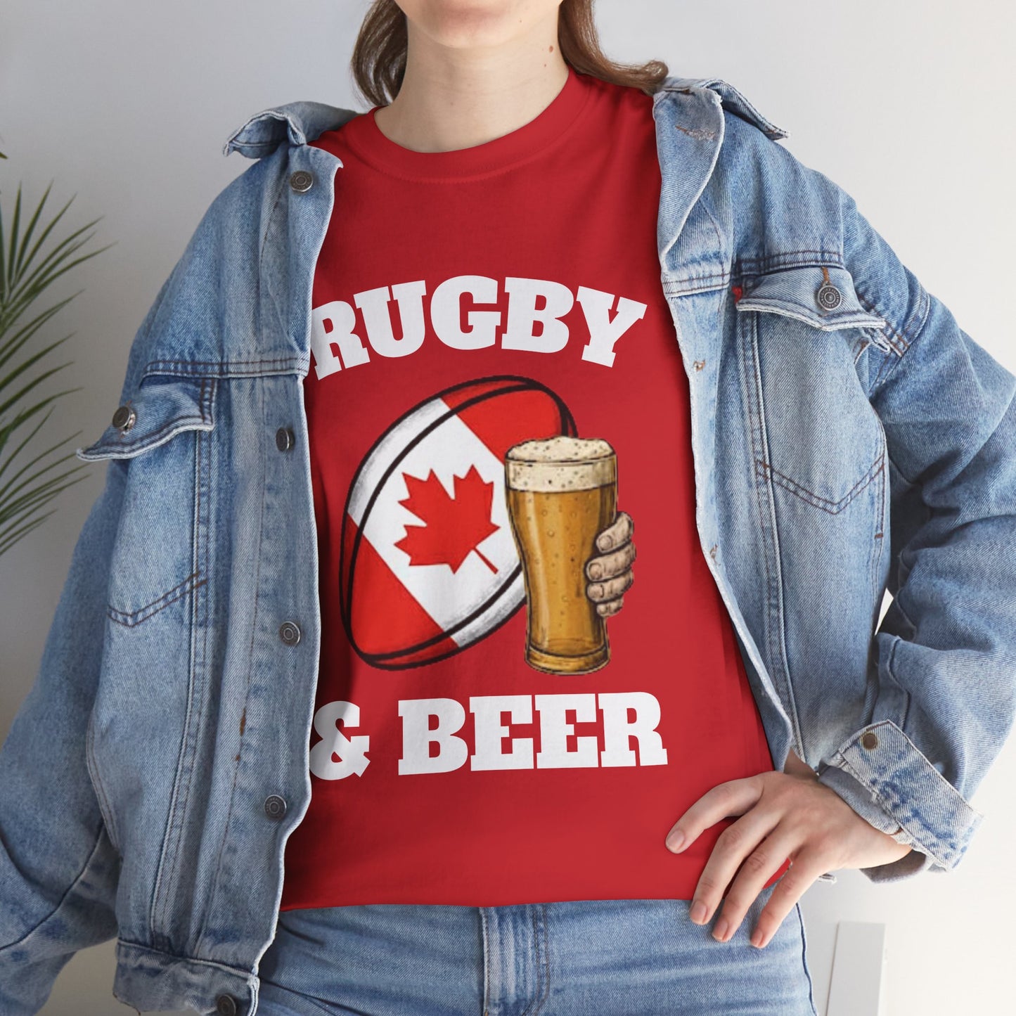 Rugby & Beer Canada T-Shirt – Canadian Rugby Fan Tee