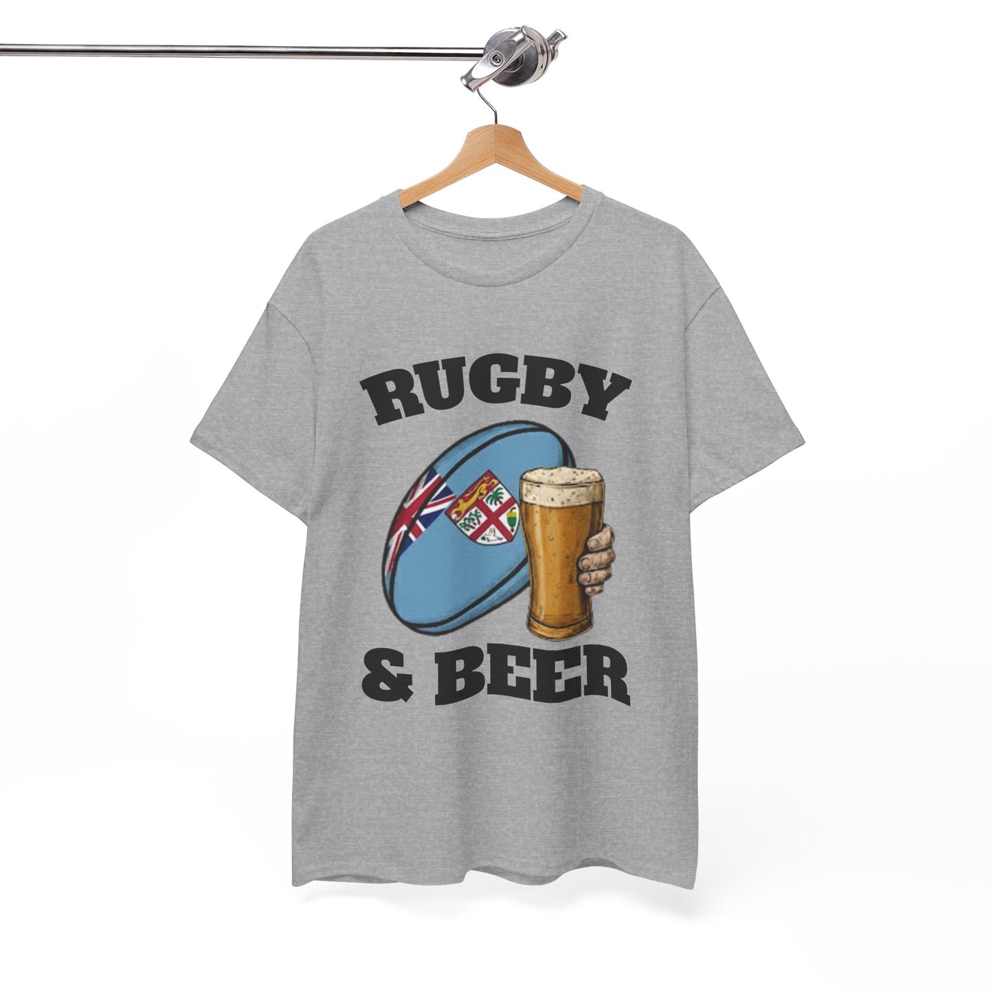 Rugby & Beer Fiji T-Shirt – Flying Fijians Rugby Fan Tee
