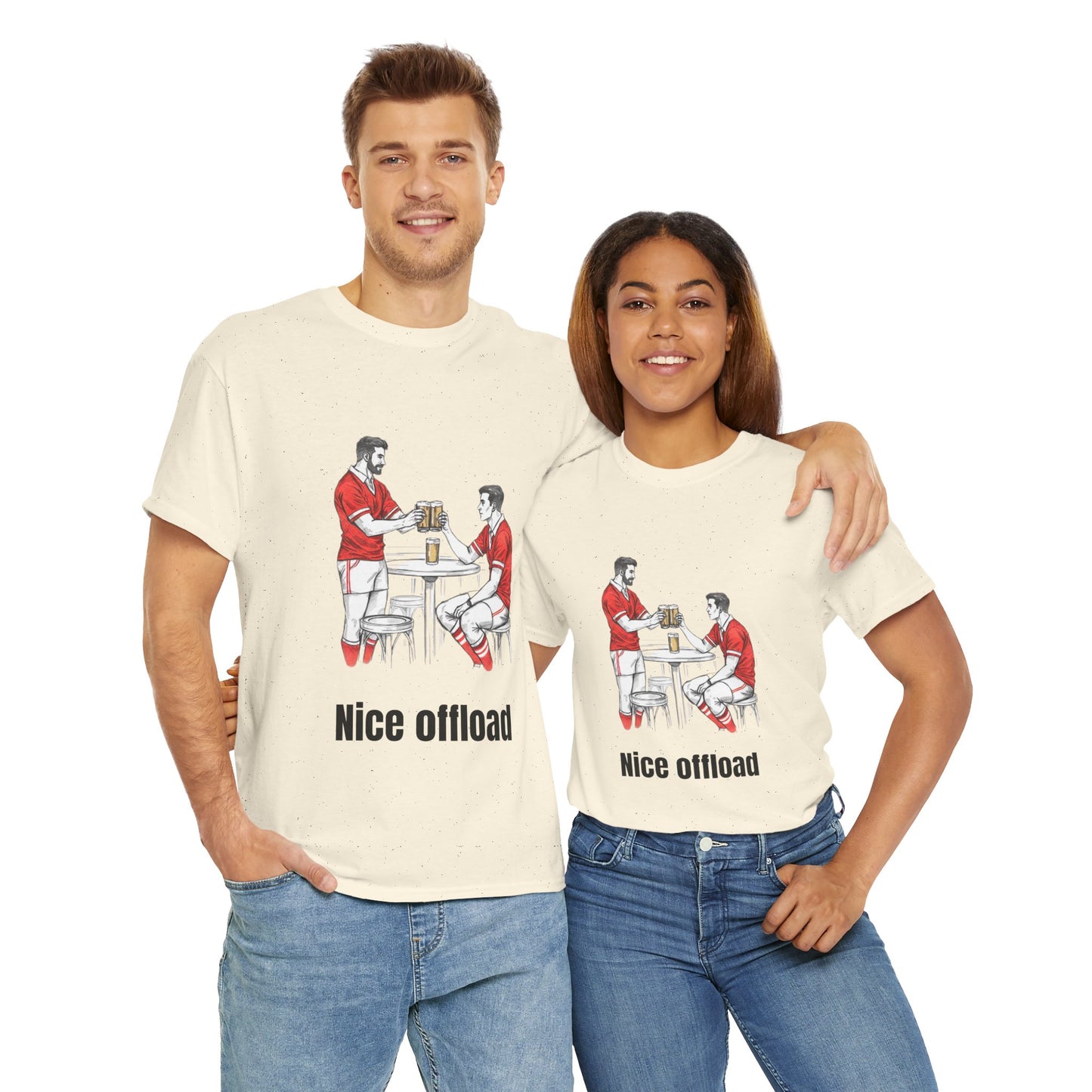 T-shirt de rugby Nice Offload – Cadeau pour les supporters gallois
