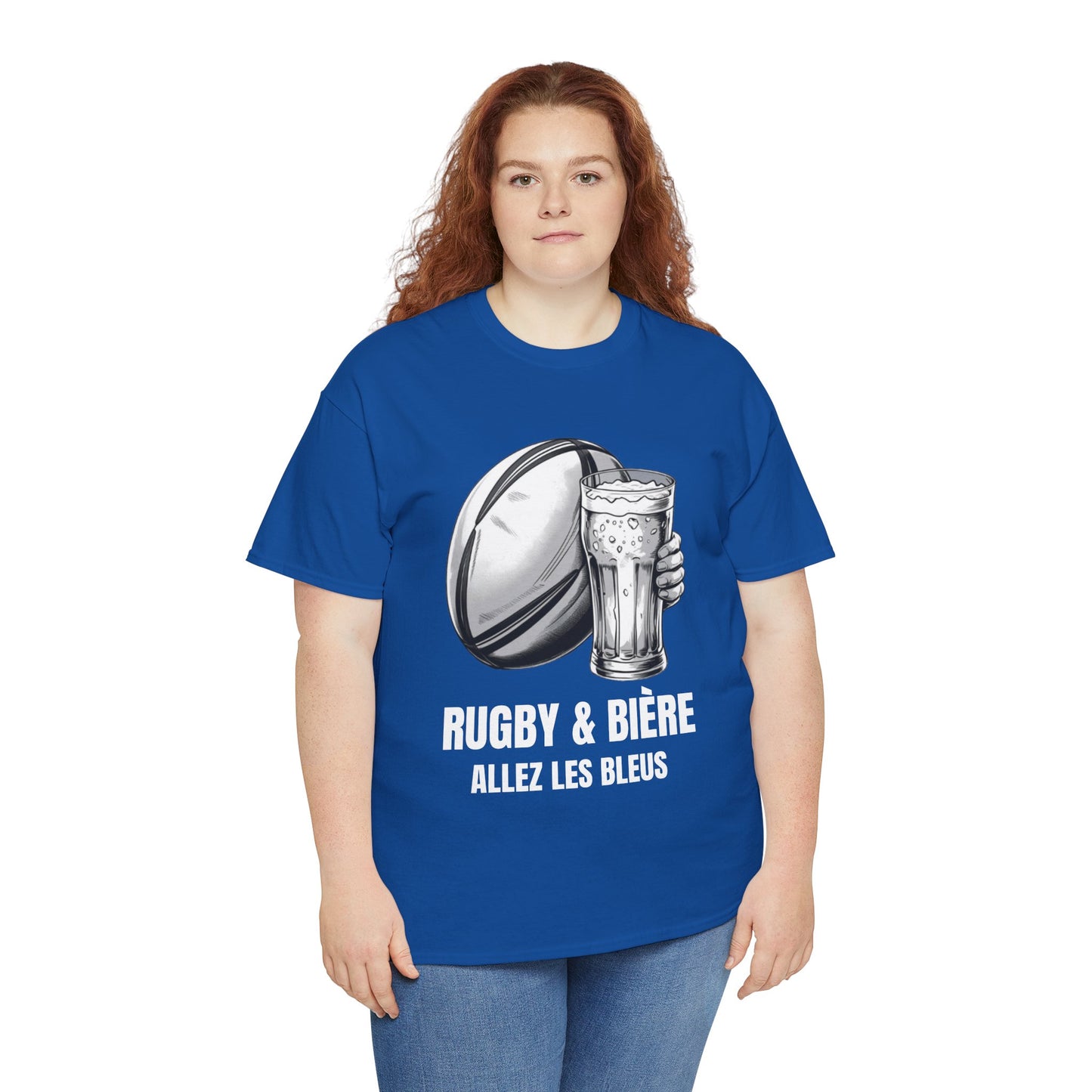 Rugby & Beer “Allez Les Bleus” T-Shirt – France Rugby Fan Matchday Gift