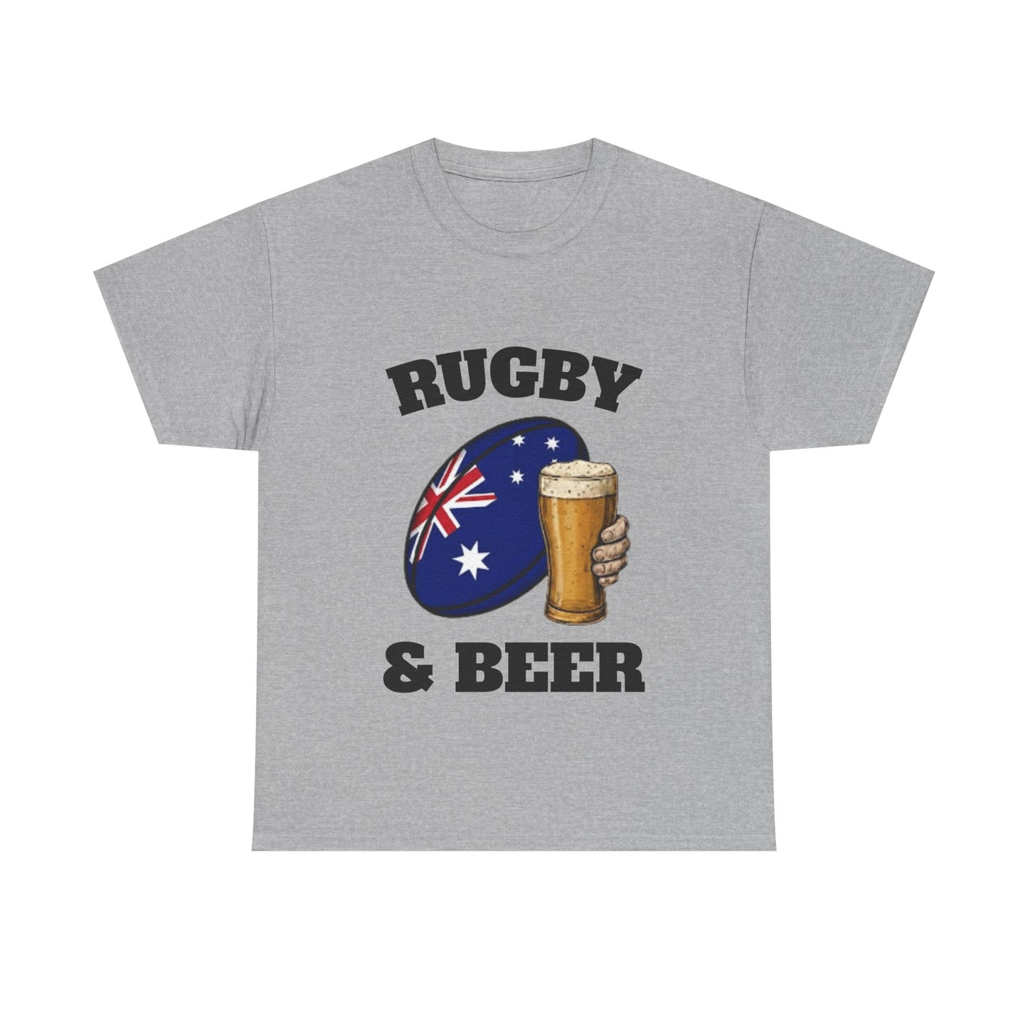 T-shirt Rugby & Beer Australia – T-shirt pour les fans de rugby des Wallabies