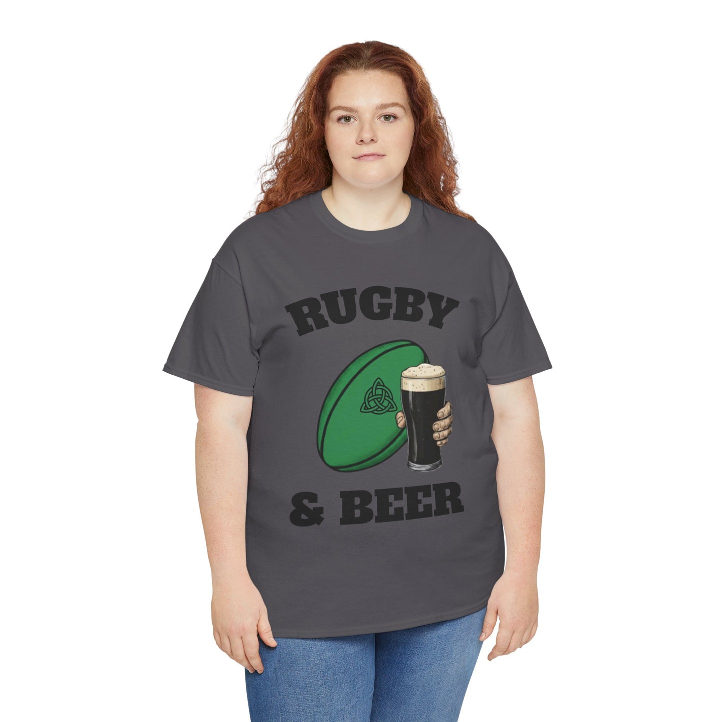 Irish Rugby & Beer T-Shirt – Perfect for Match Days, Gifts & Lads Trips