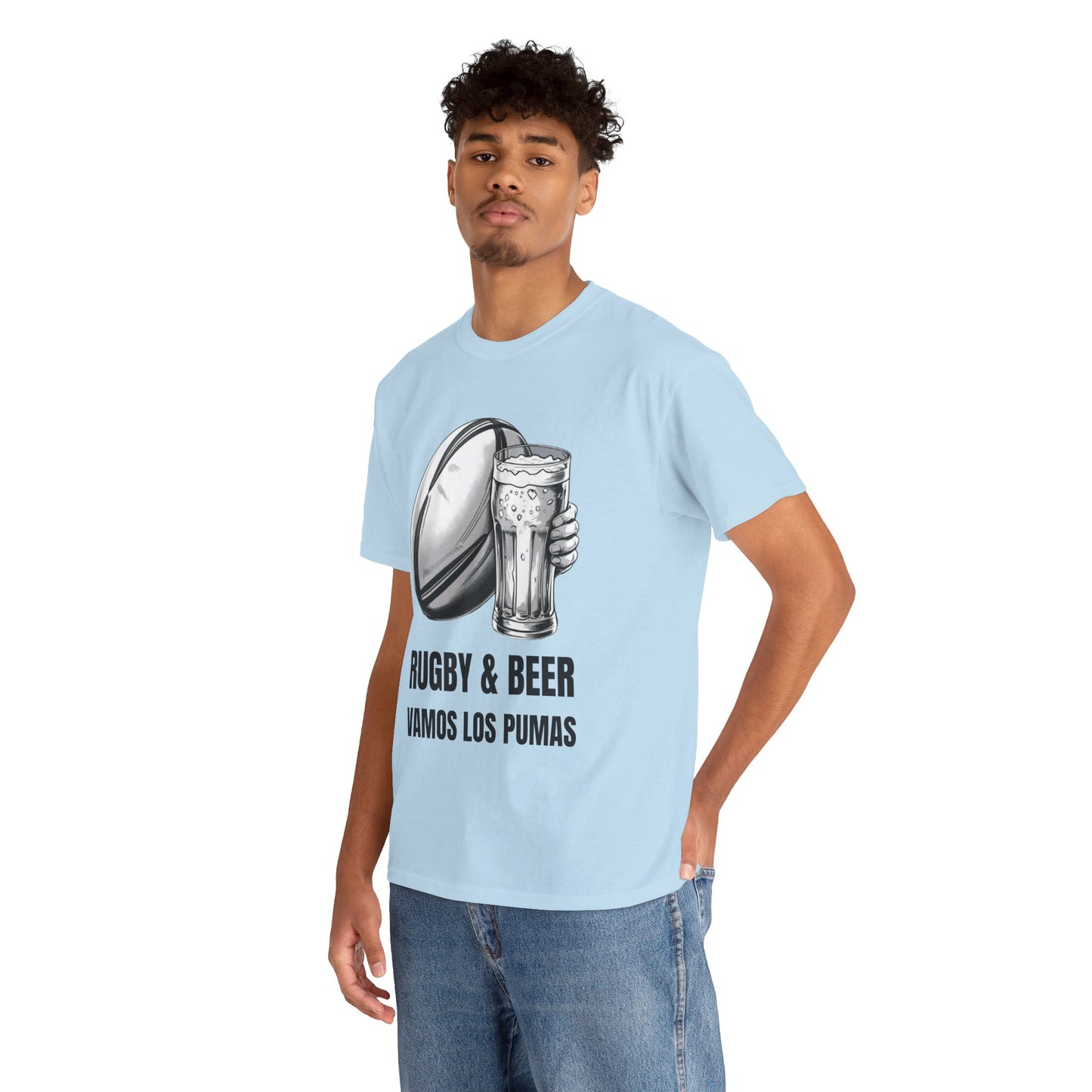 Rugby & Beer ¨Vamos Los Pumas¨ T-Shirt - Argentinian Rugby Fan Matchday Gift