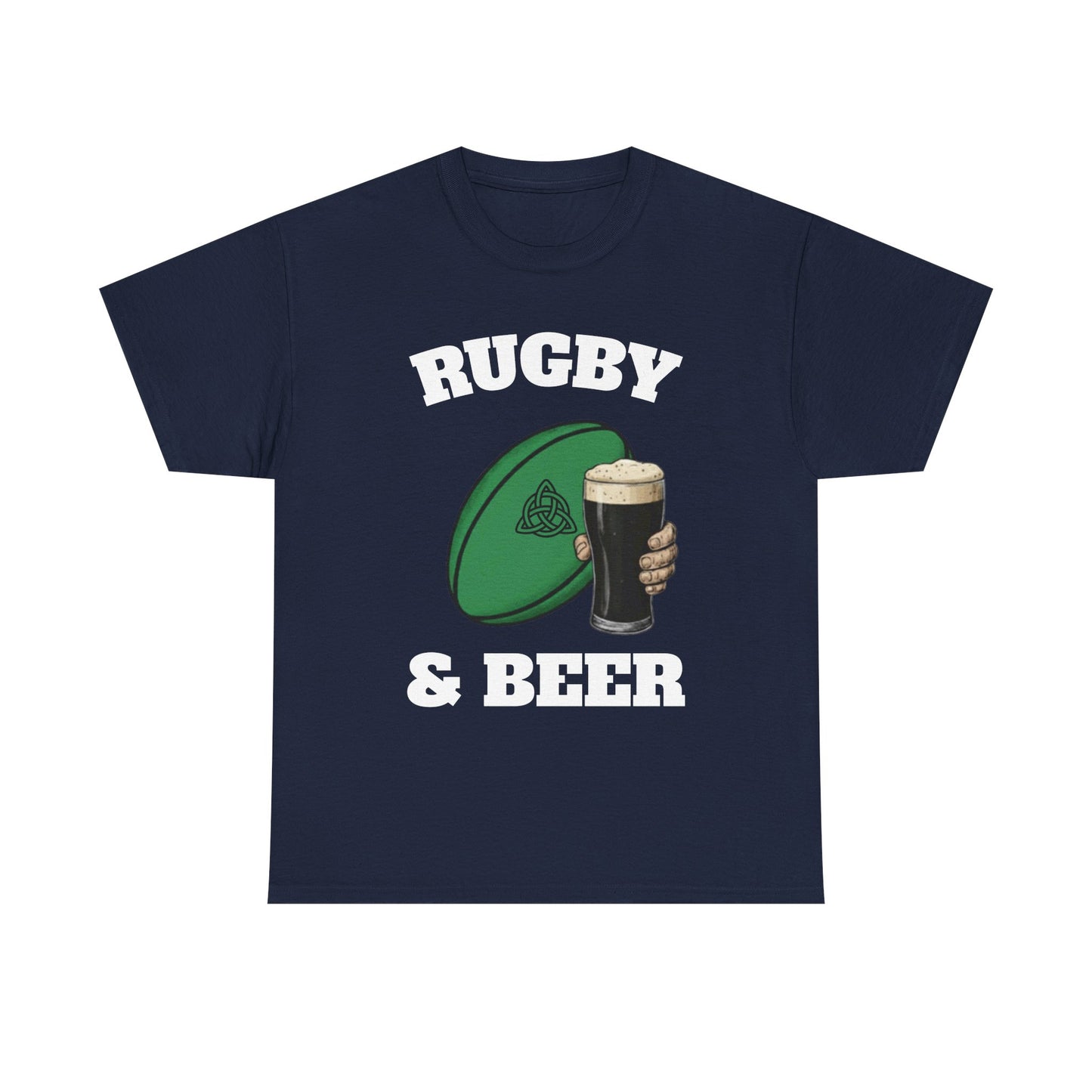 Irish Rugby & Beer T-Shirt – Perfect for Match Days, Gifts & Lads Trips