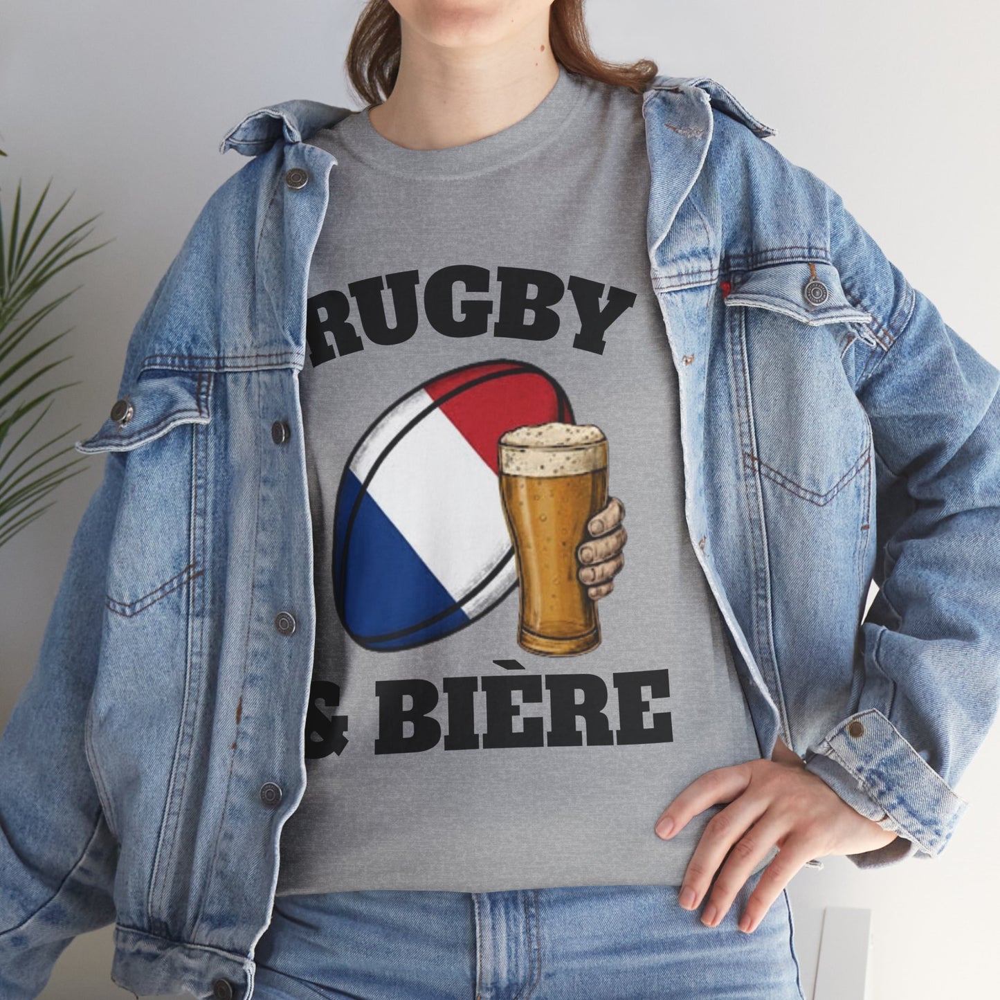 Rugby & Bière – T-shirt Supporter Rugby Français