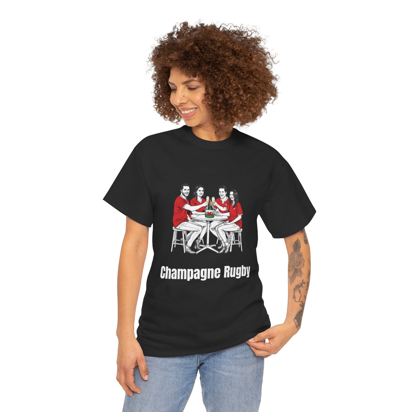 T-shirt de rugby champagne - Cadeau pour les supporters du Pays de Galles du Tournoi des Six Nations