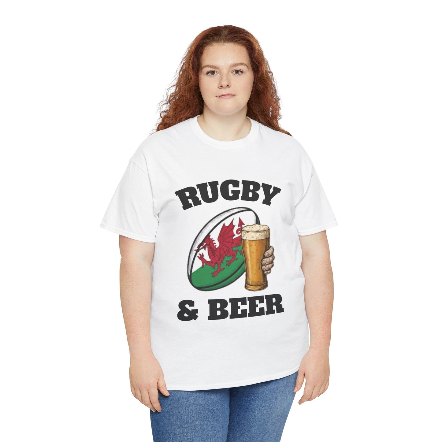 Wales Rugby & Beer T-Shirt – Perfect for Match Days, Gifts & Lads Trips