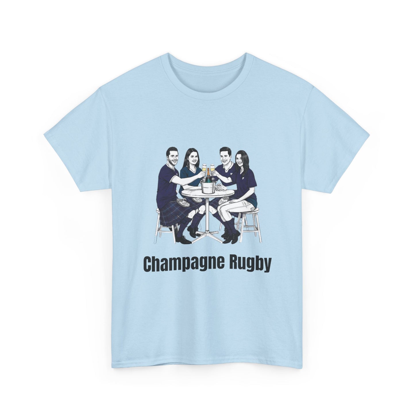 Champagne Rugby T-Shirt – Six Nations Scotland Fan Gift