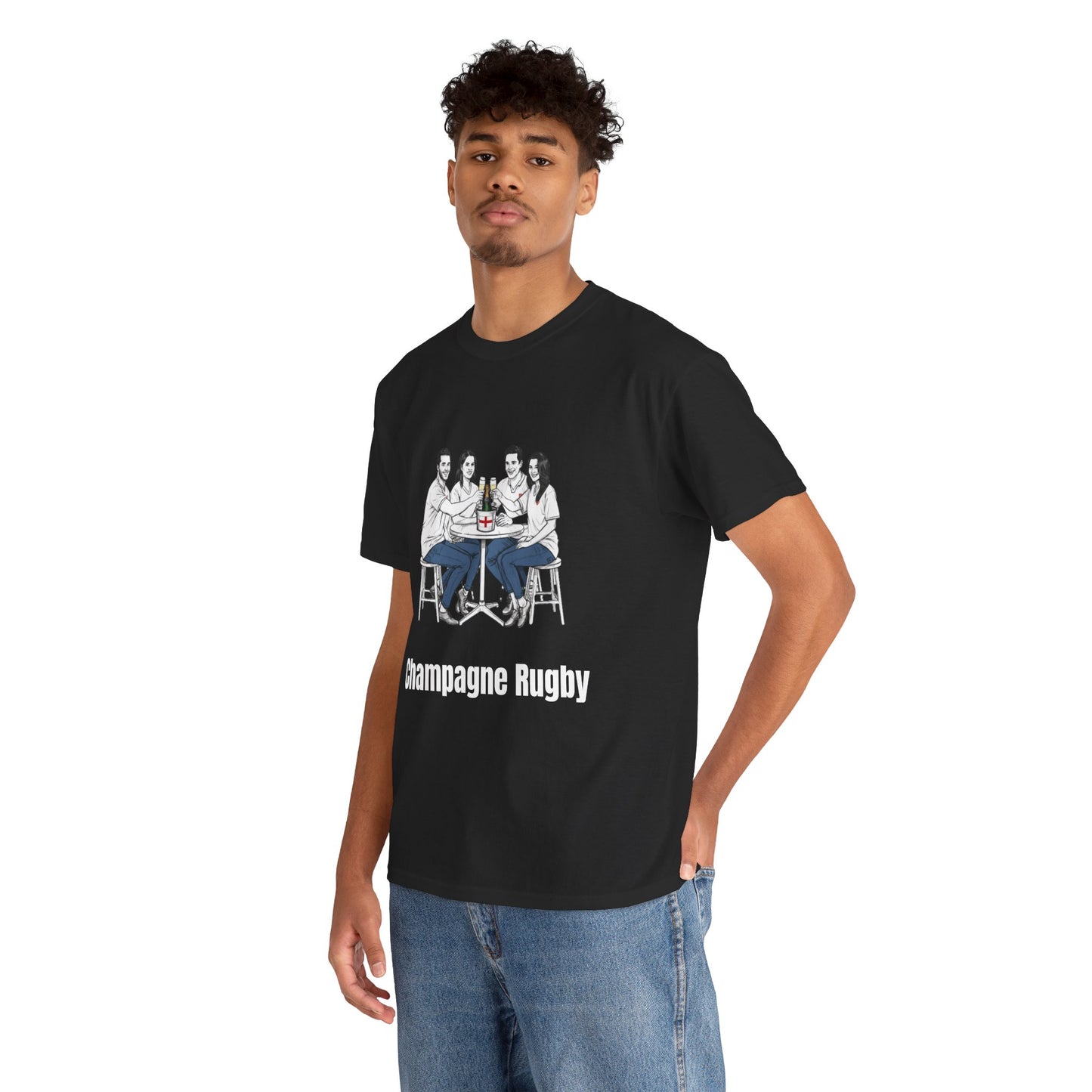 T-shirt de rugby champagne - Cadeau pour les supporters anglais du Tournoi des Six Nations