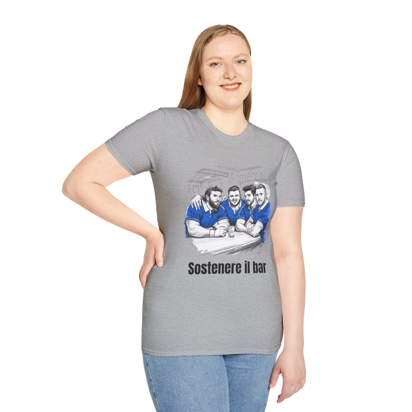 Propping Up The Bar – Funny Italian Rugby T-Shirt for Fans & Gifts