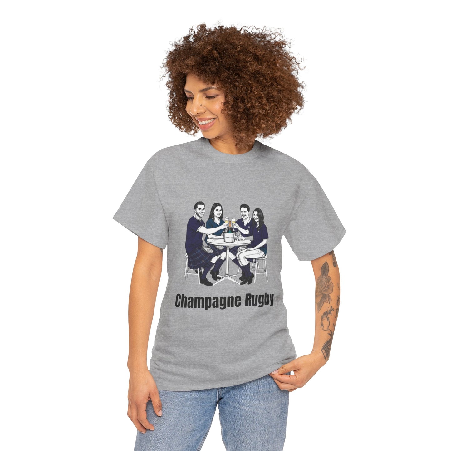 T-shirt de rugby champagne – Cadeau pour les supporters du Tournoi des Six Nations en Écosse