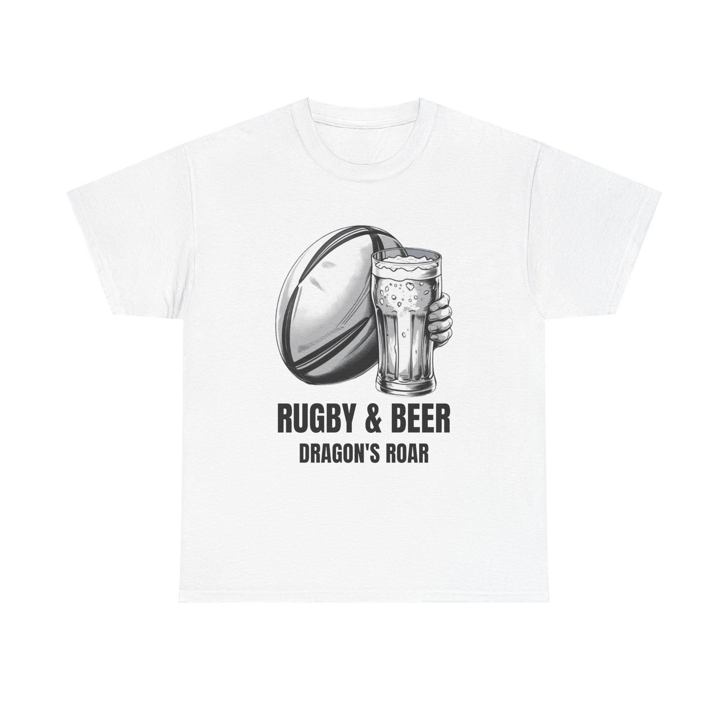Rugby & Beer “Dragon’s Roar” T-Shirt – Wales Rugby Fan Matchday Gift