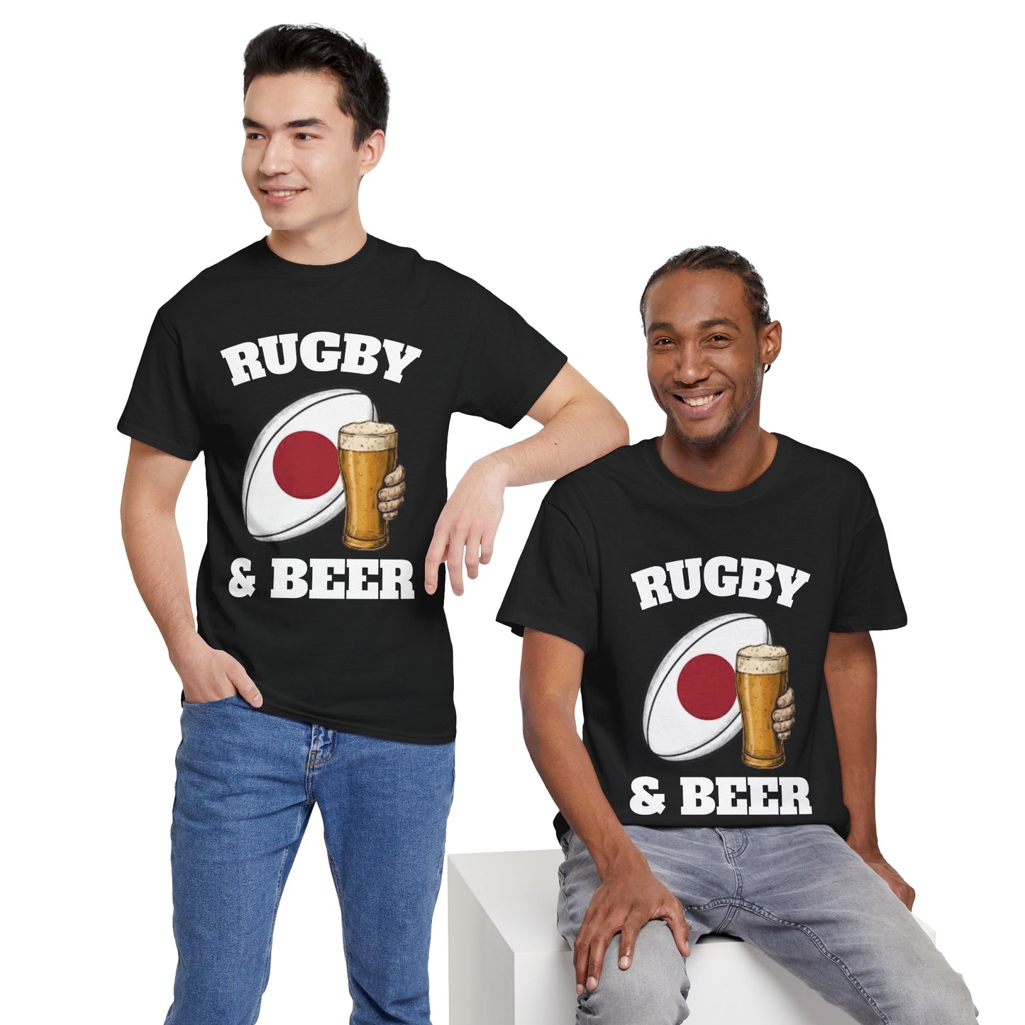 Japan Rugby & Beer T-Shirt – Brave Blossoms Match-Day Fan Tee