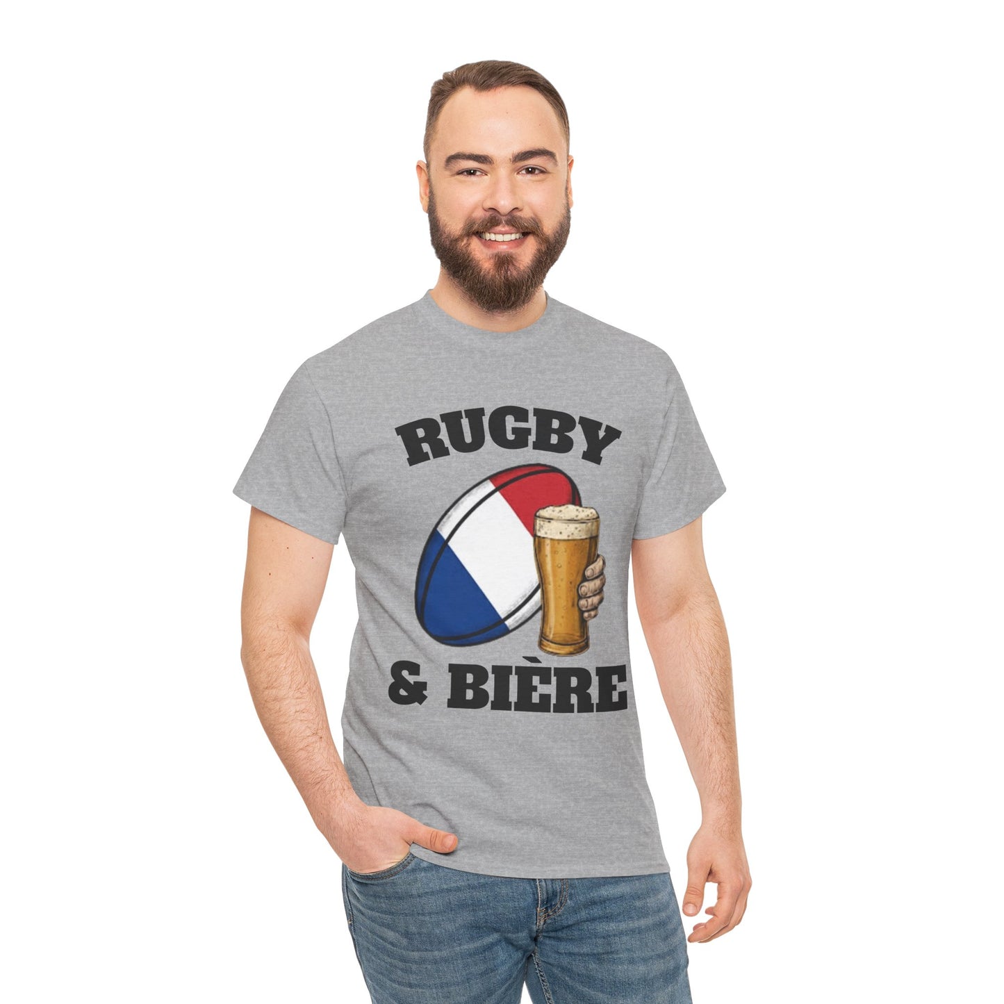 Rugby & Bière – T-shirt Supporter Rugby Français