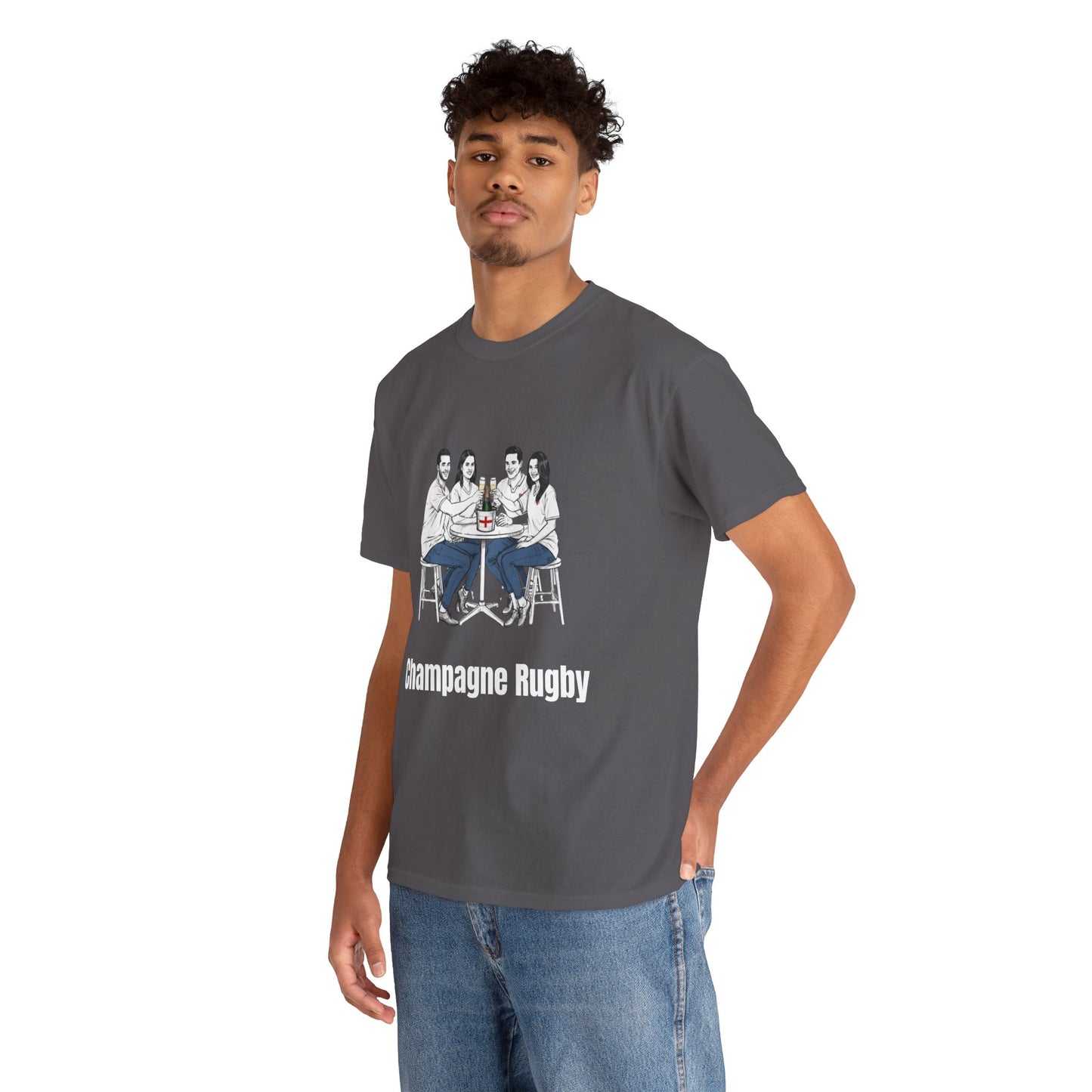 T-shirt de rugby champagne - Cadeau pour les supporters anglais du Tournoi des Six Nations