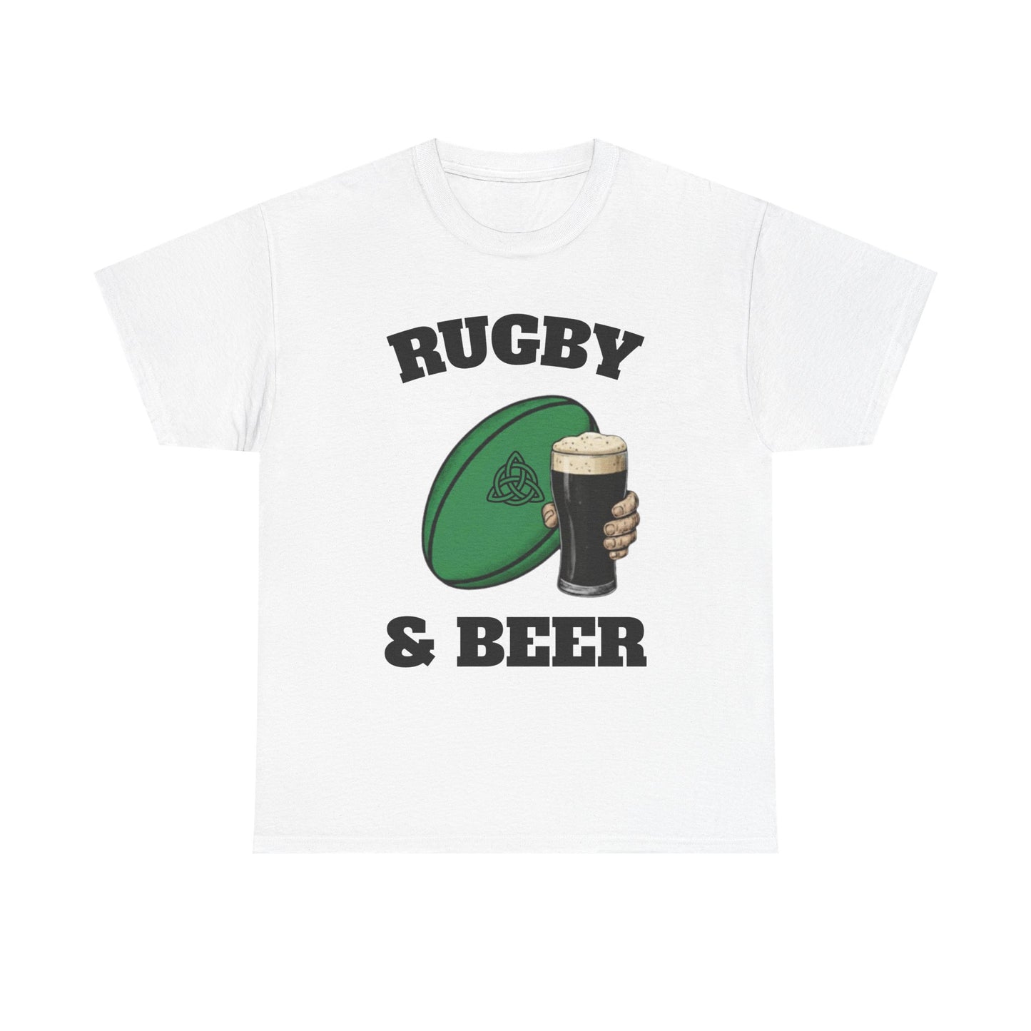 Irish Rugby & Beer T-Shirt – Perfect for Match Days, Gifts & Lads Trips