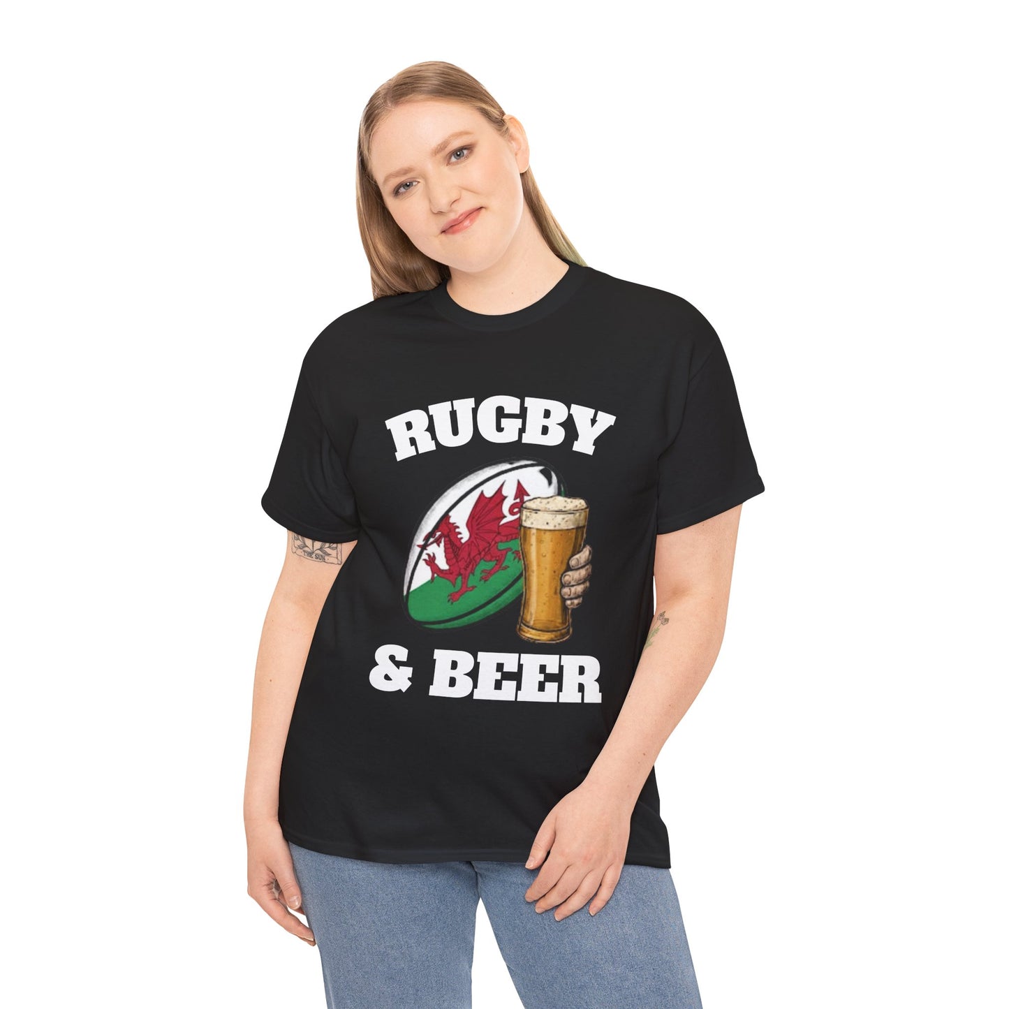 Wales Rugby & Beer T-Shirt – Perfect for Match Days, Gifts & Lads Trips