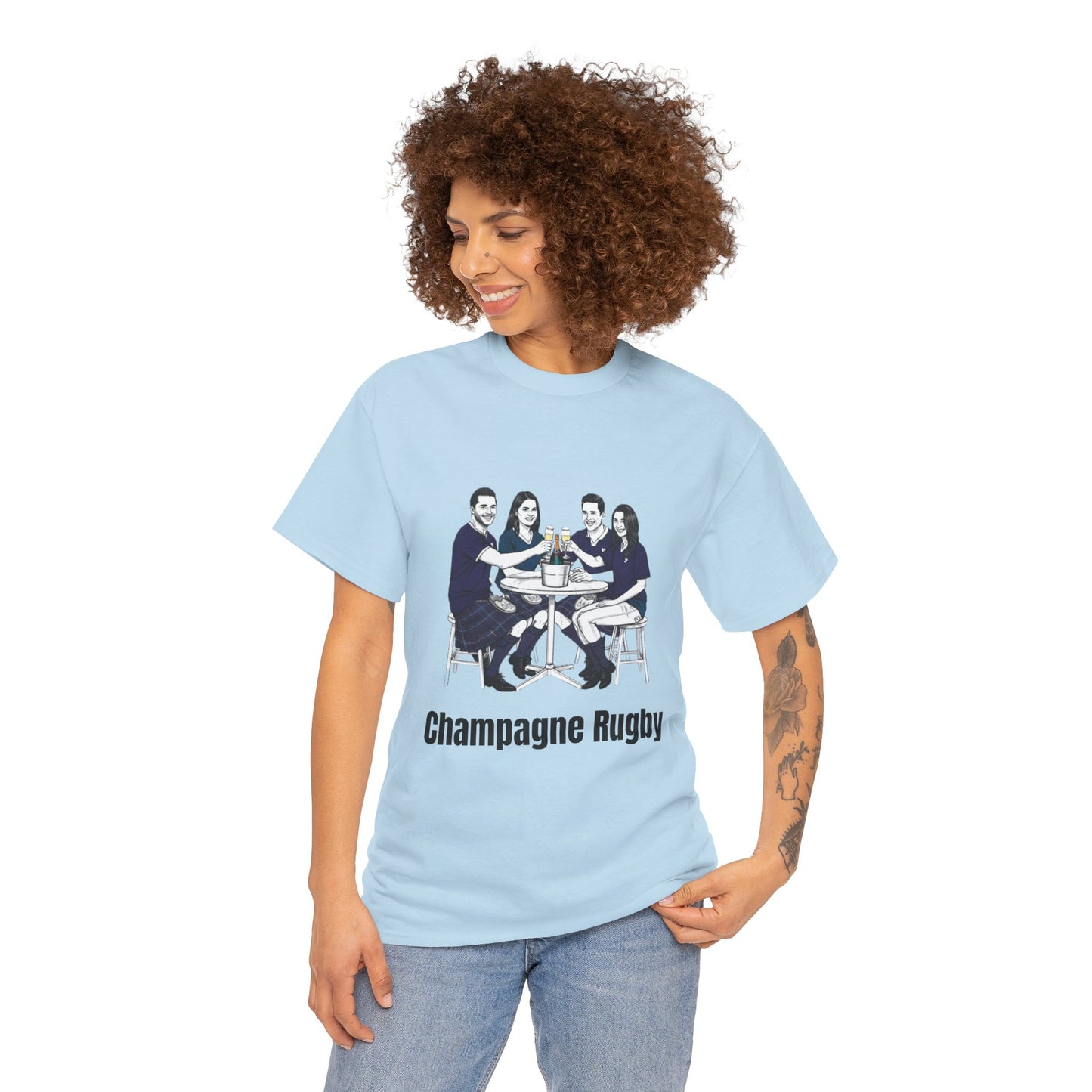 T-shirt de rugby champagne – Cadeau pour les supporters du Tournoi des Six Nations en Écosse