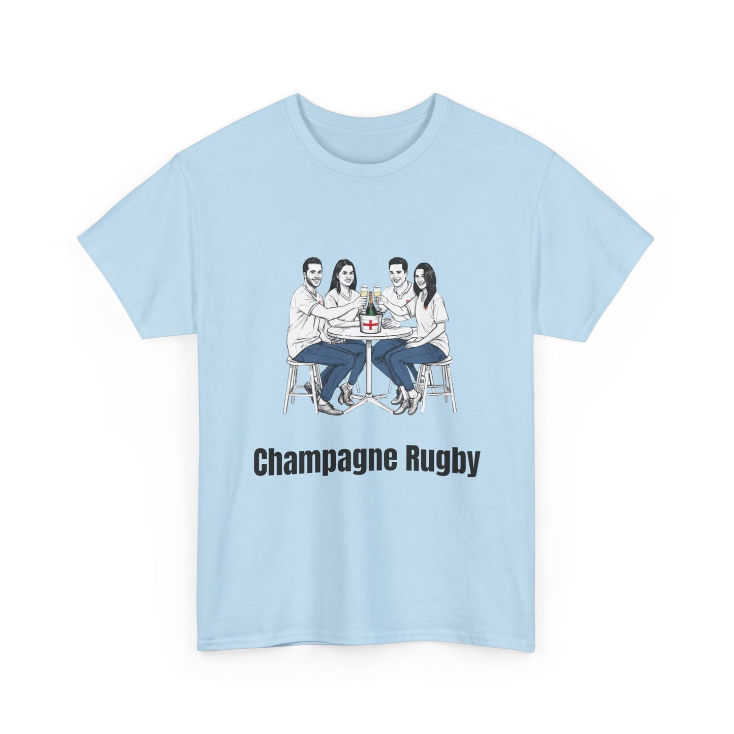 Champagne Rugby T-Shirt - Six Nations English Fan Gift