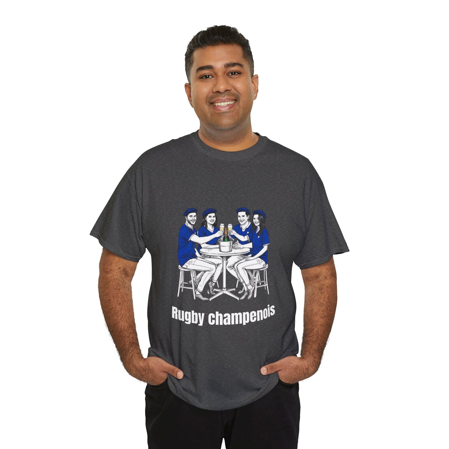 Champagne Rugby T-shirt - French Rubgy Fan Gift