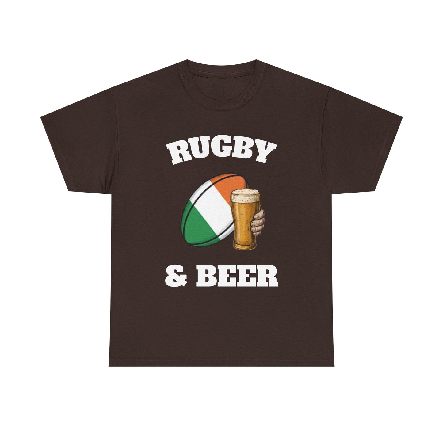 Irish Rugby & Beer T-Shirt – Perfect for Match Days, Gifts & Lads Trips
