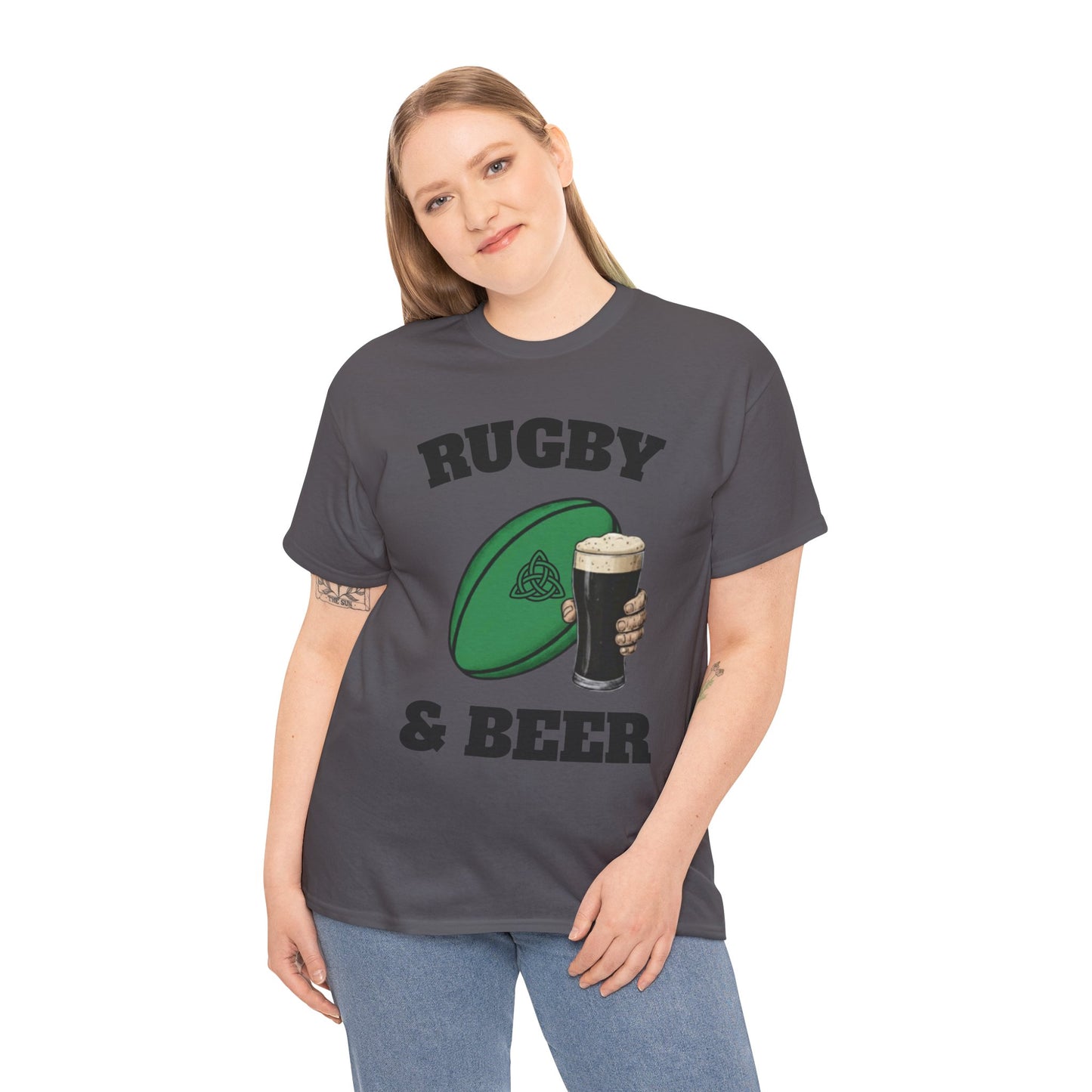 Irish Rugby & Beer T-Shirt – Perfect for Match Days, Gifts & Lads Trips