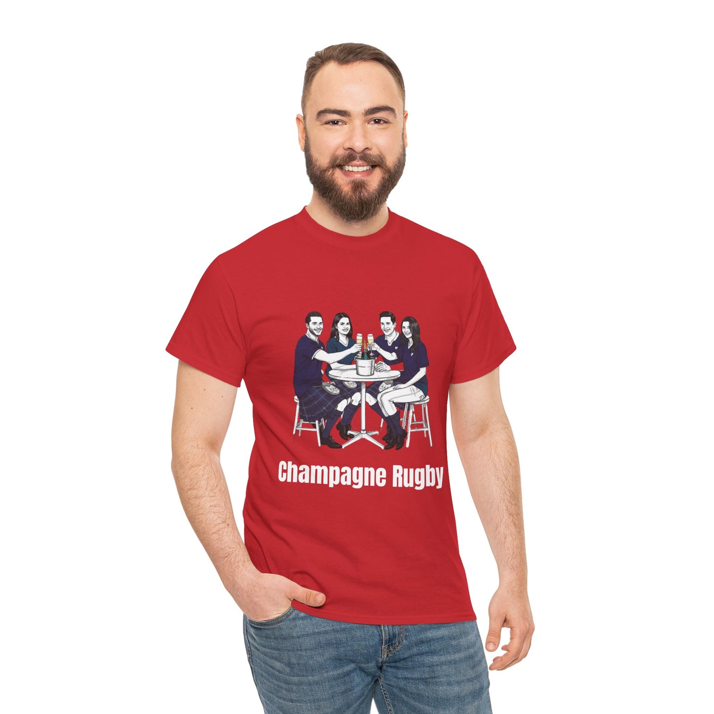 T-shirt de rugby champagne – Cadeau pour les supporters du Tournoi des Six Nations en Écosse