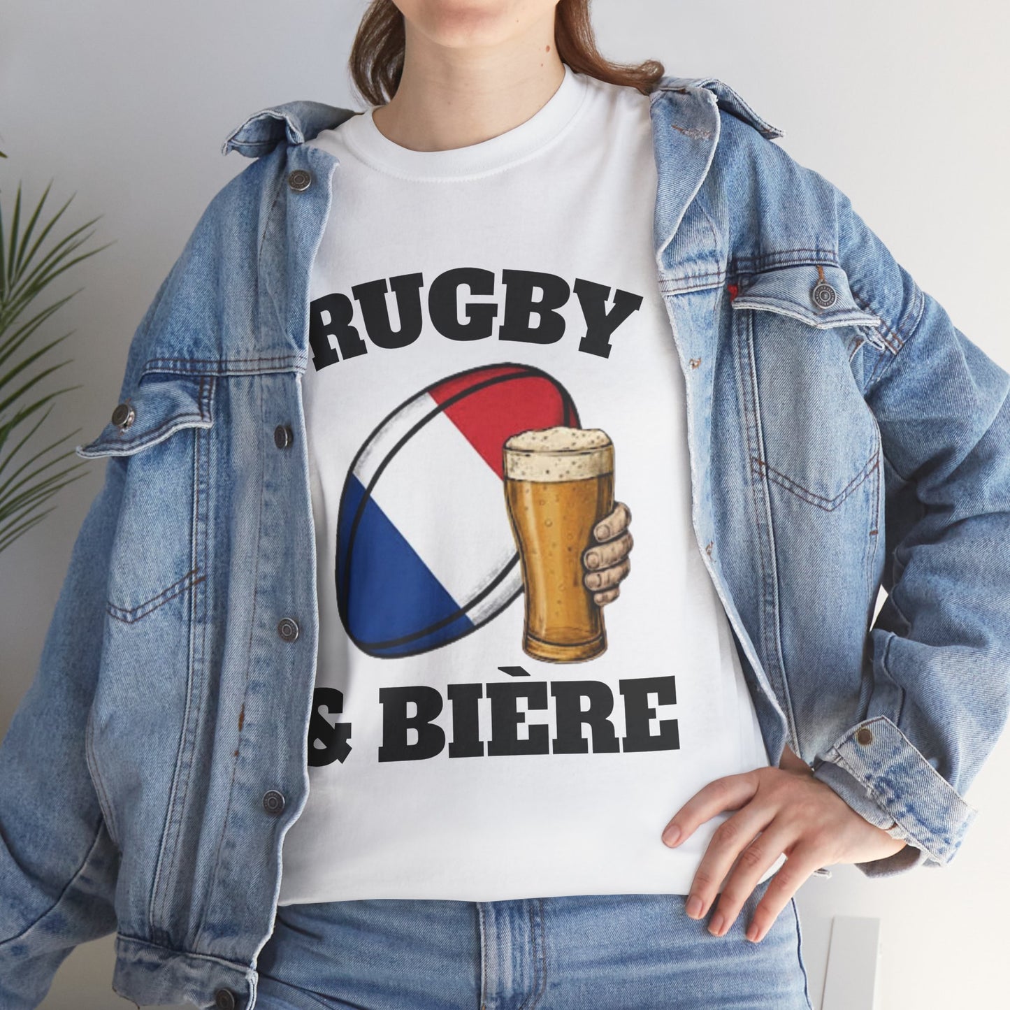 Rugby & Bière – T-shirt Supporter Rugby Français