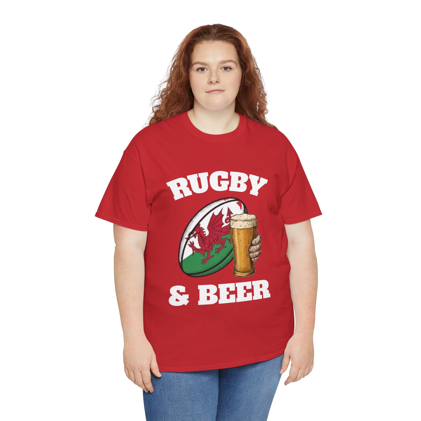 Wales Rugby & Beer T-Shirt – Perfect for Match Days, Gifts & Lads Trips