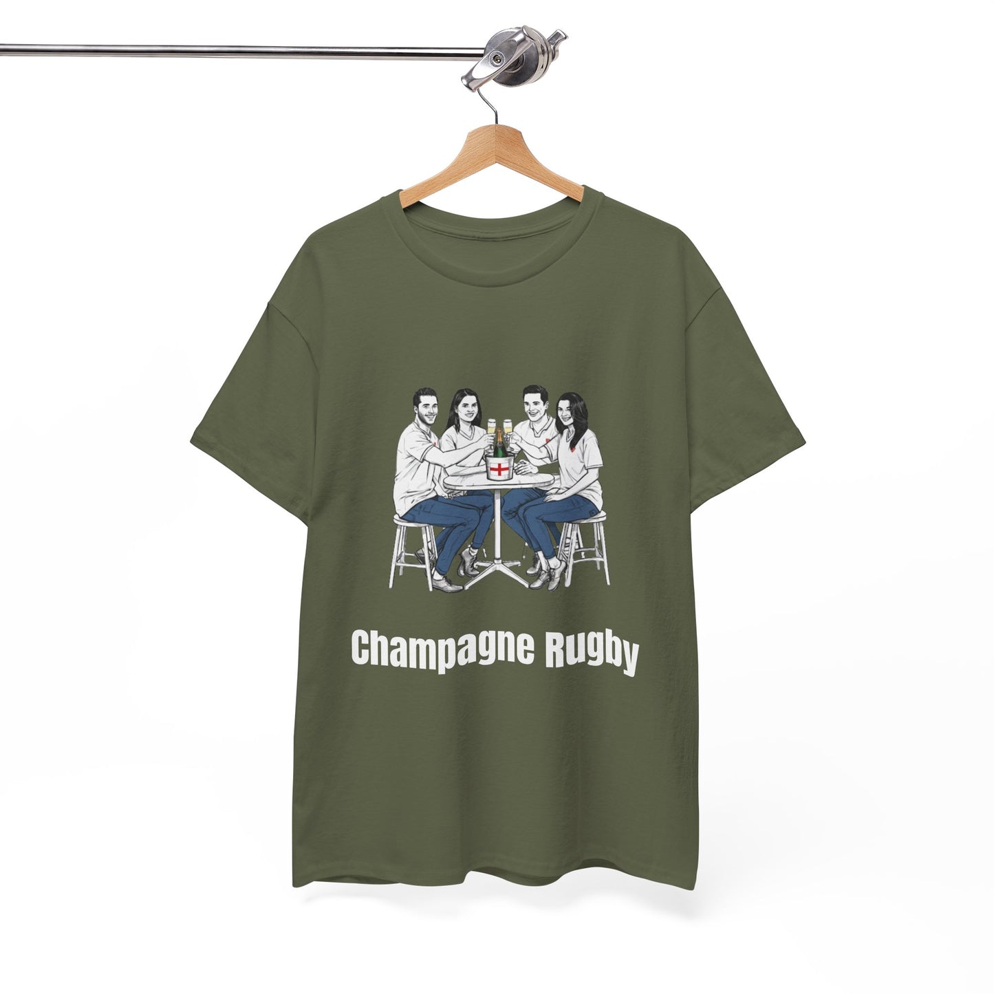T-shirt de rugby champagne - Cadeau pour les supporters anglais du Tournoi des Six Nations