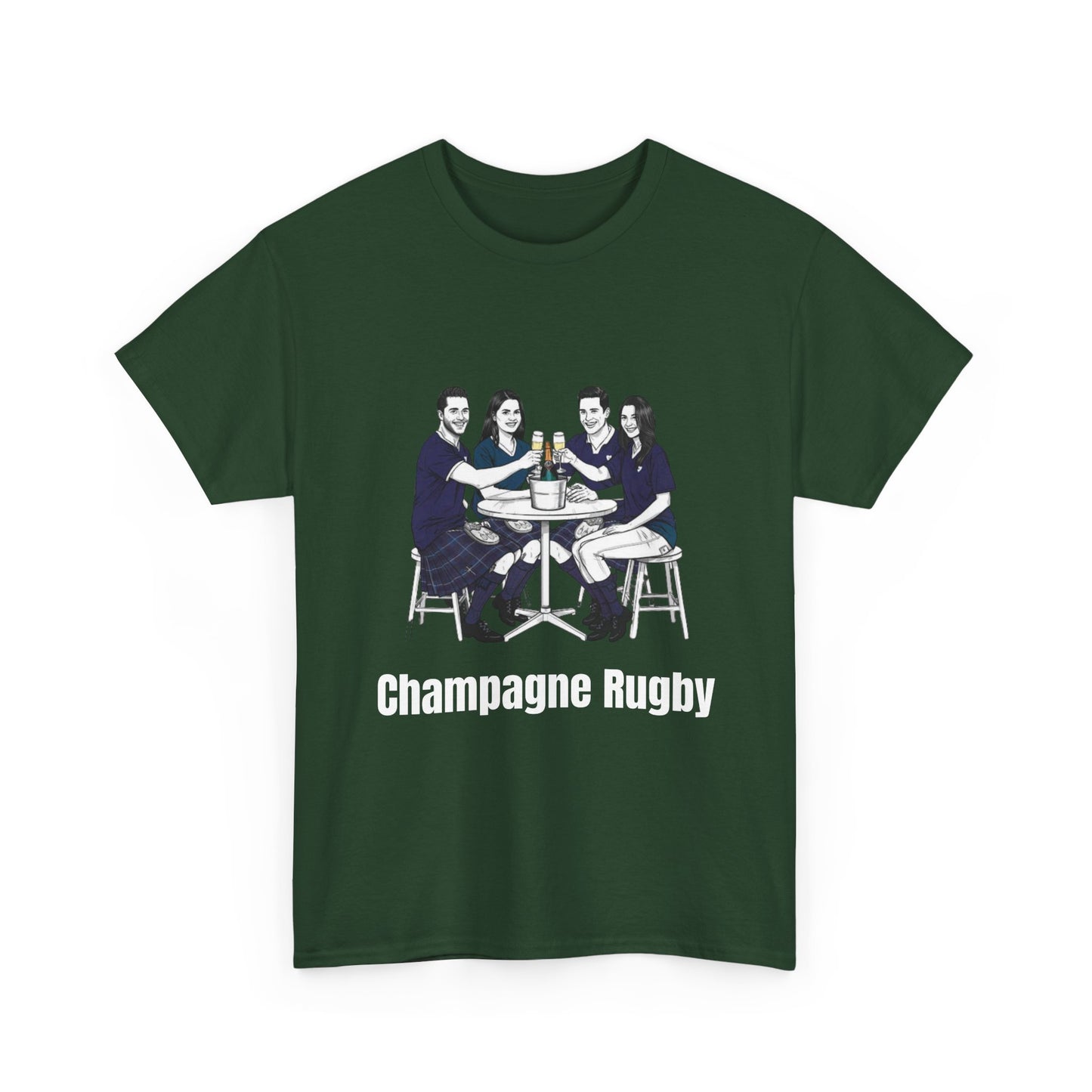 Champagne Rugby T-Shirt – Six Nations Scotland Fan Gift